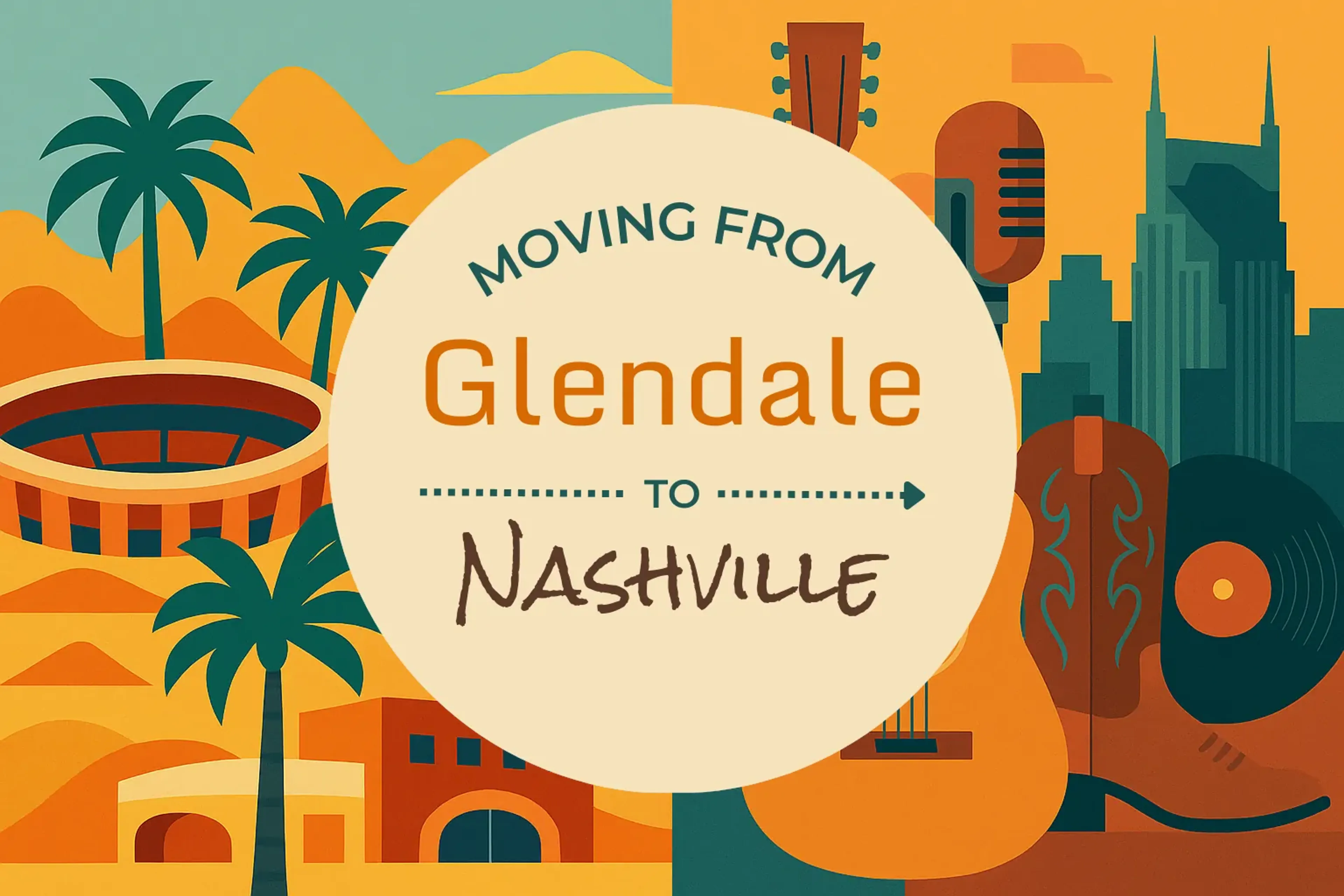 Side-by-side comparison of Glendale to Nashville moving companies