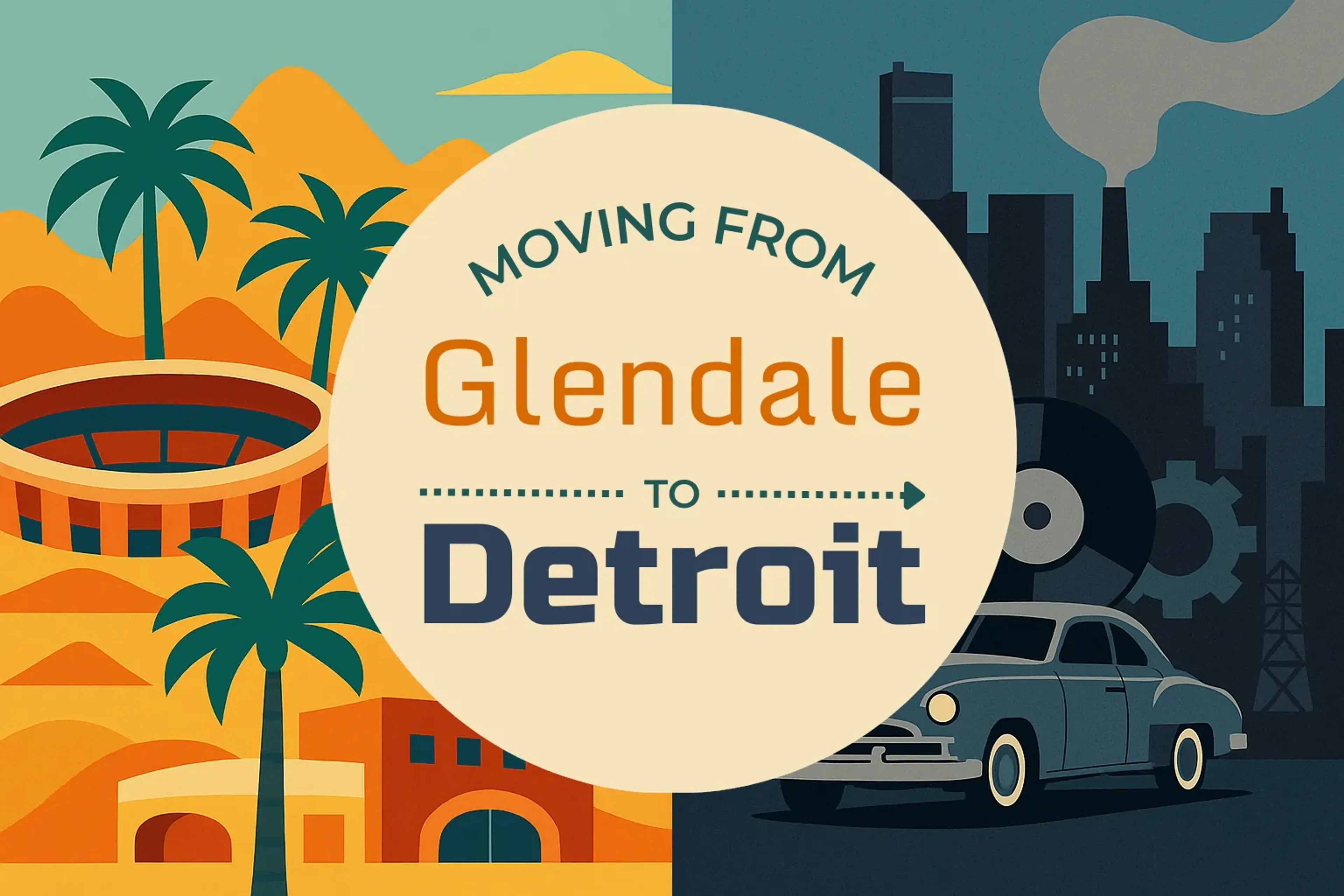 Side-by-side comparison of Glendale to Detroit moving companies