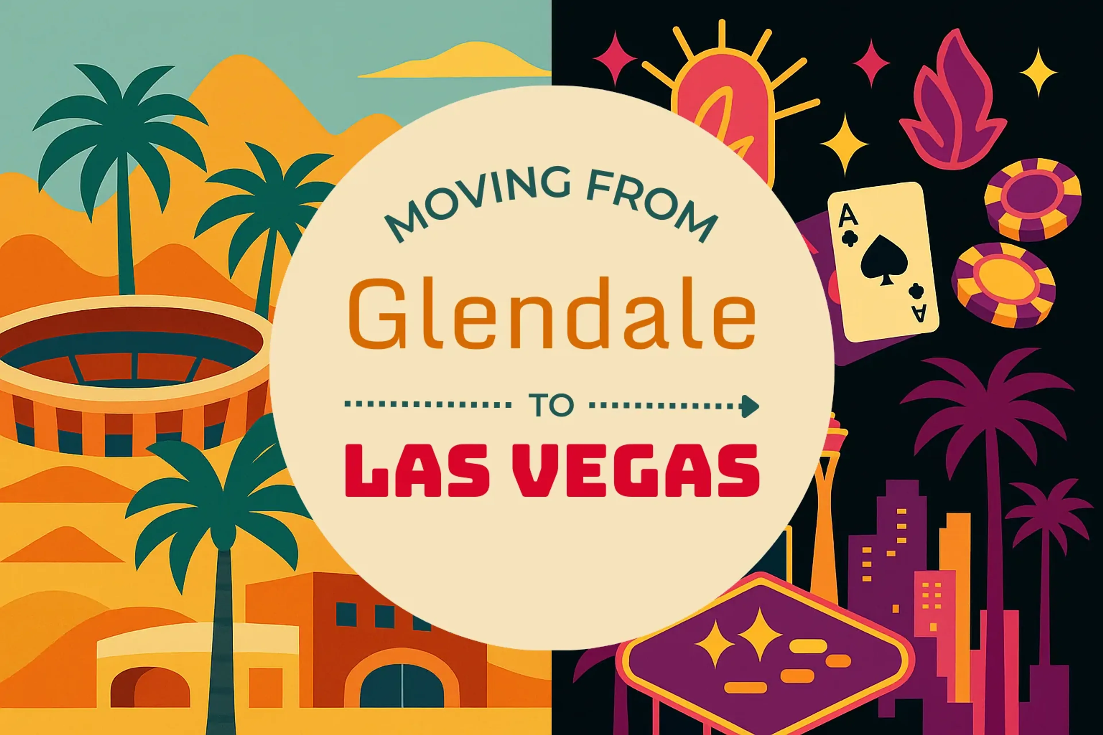 Side-by-side comparison of Glendale to Las Vegas moving companies
