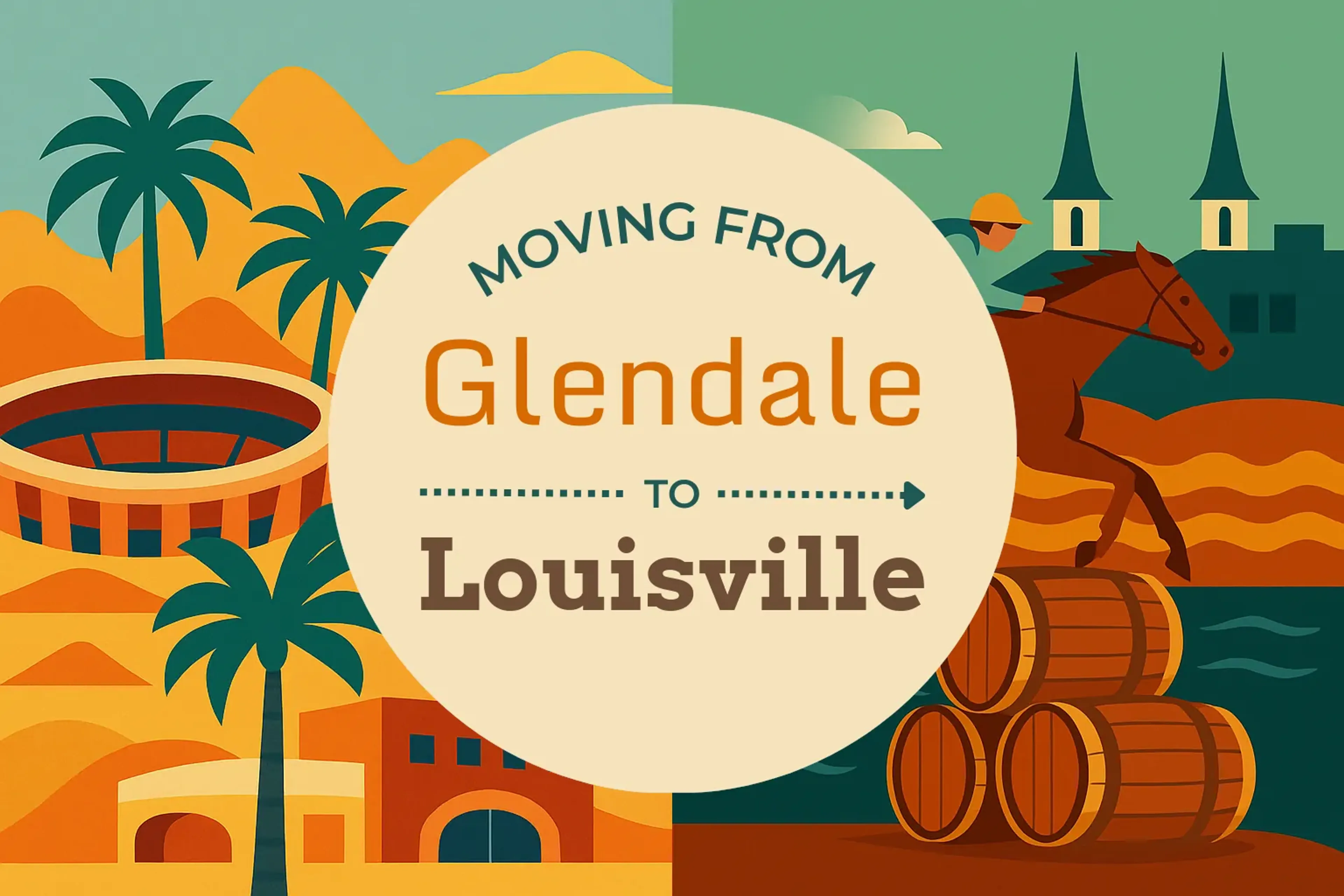 Side-by-side comparison of Glendale to Louisville moving companies