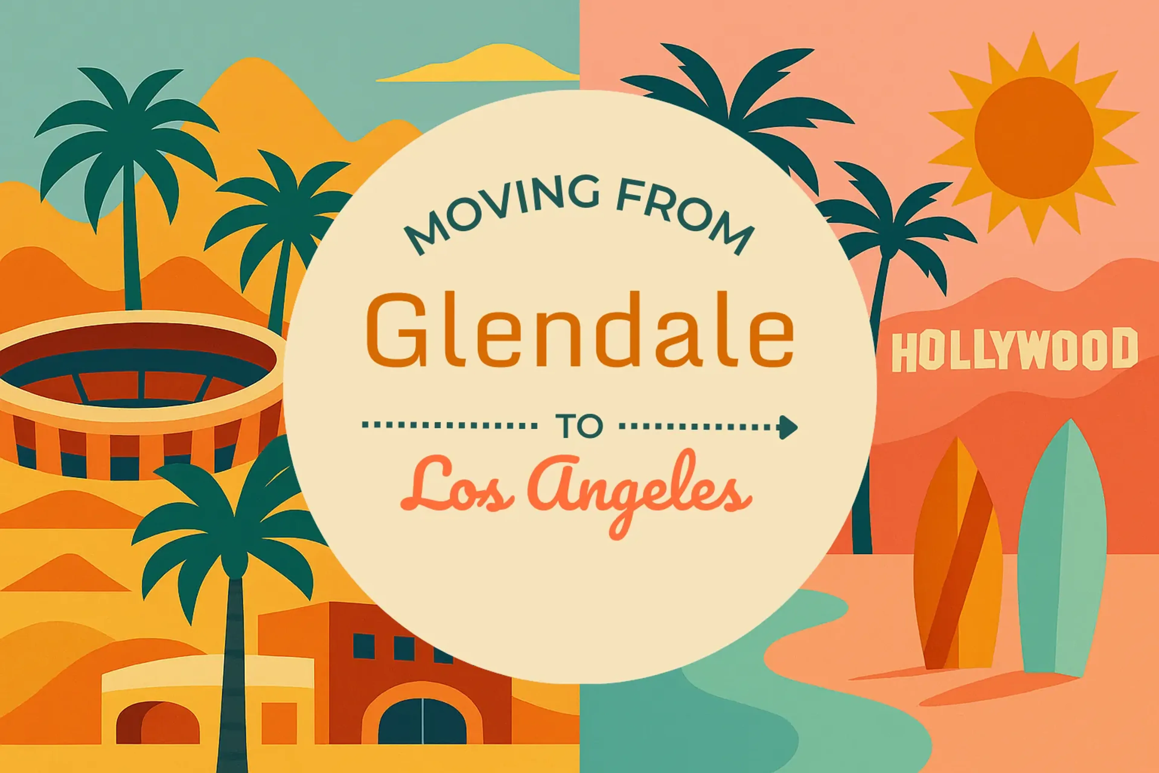 Side-by-side comparison of Glendale to Los Angeles moving companies