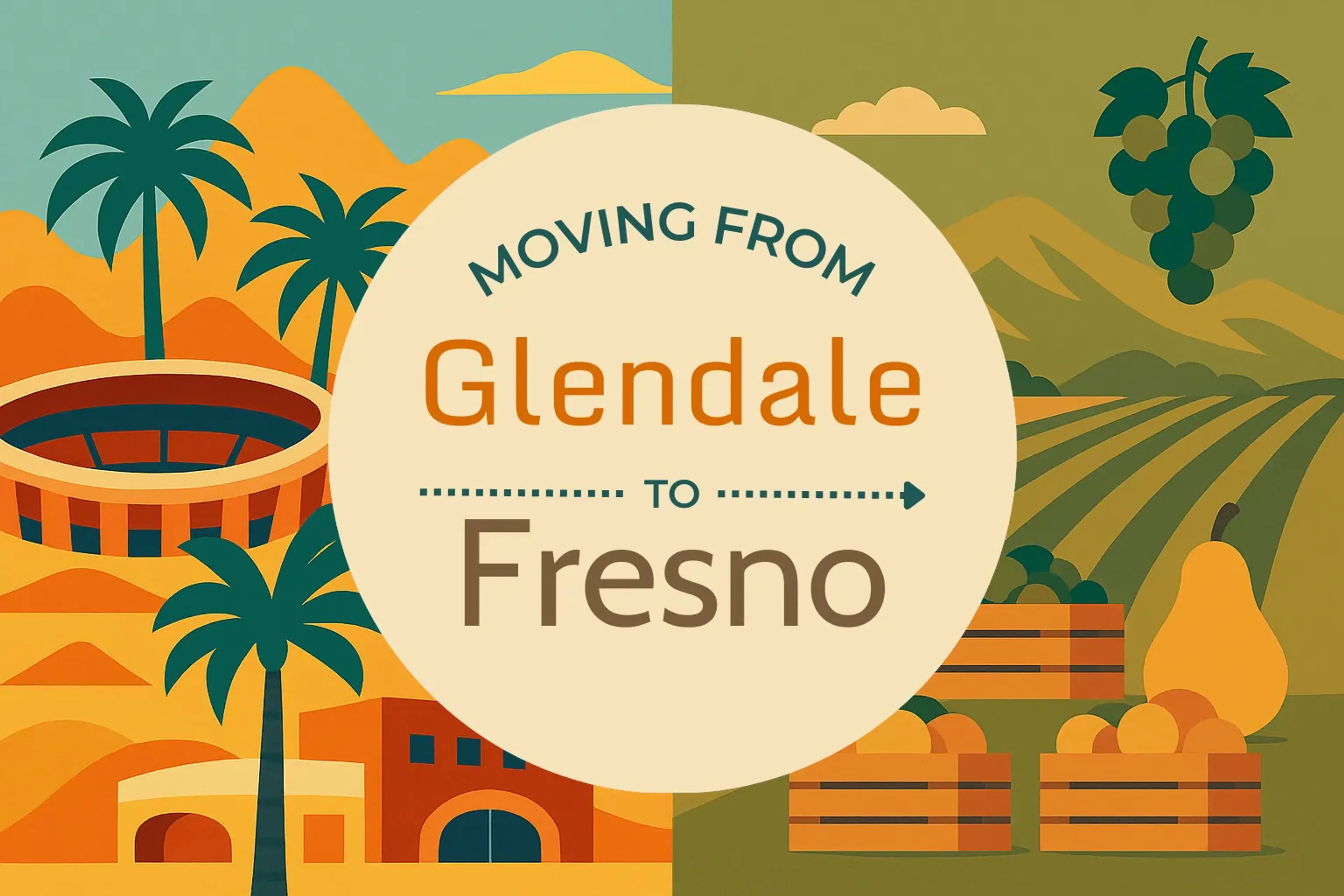 Side-by-side comparison of Glendale to Fresno moving companies