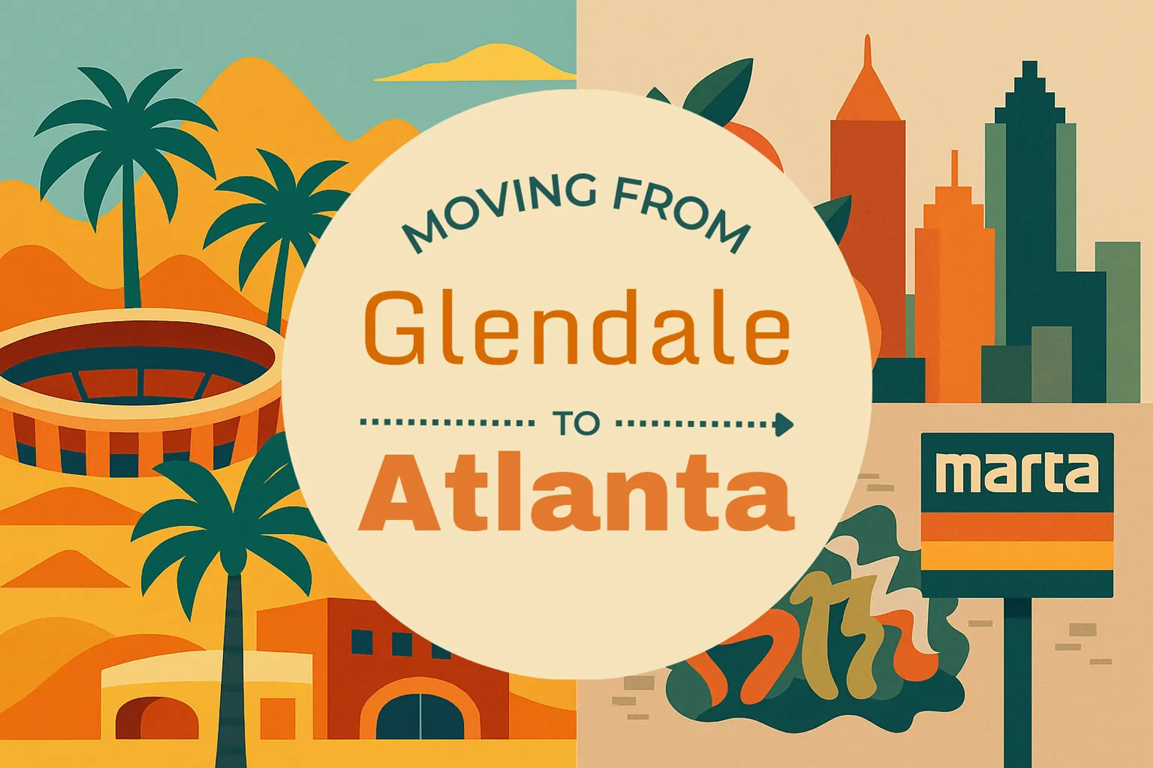 Side-by-side comparison of Glendale to Atlanta moving companies