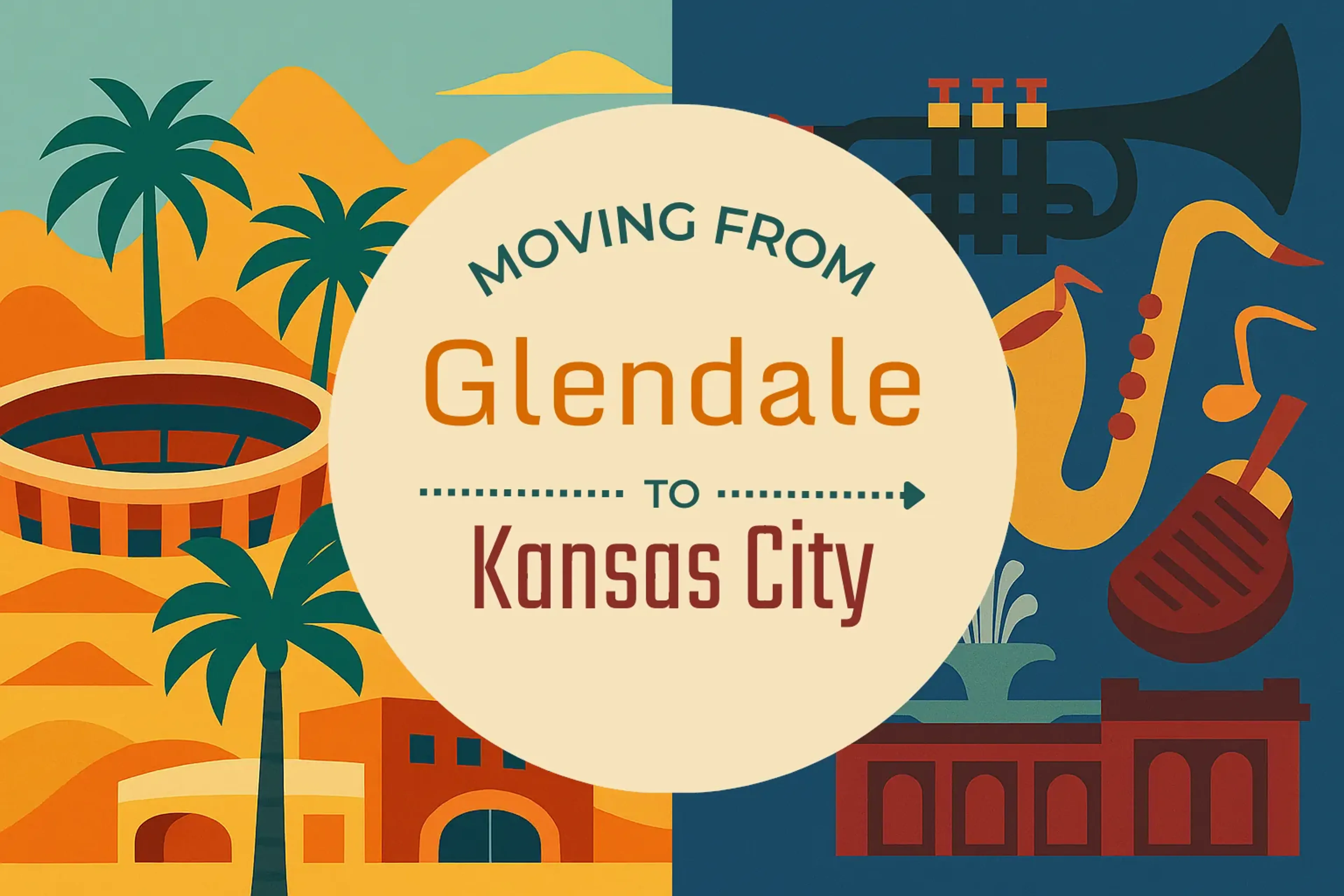 Side-by-side comparison of Glendale to Kansas City moving companies