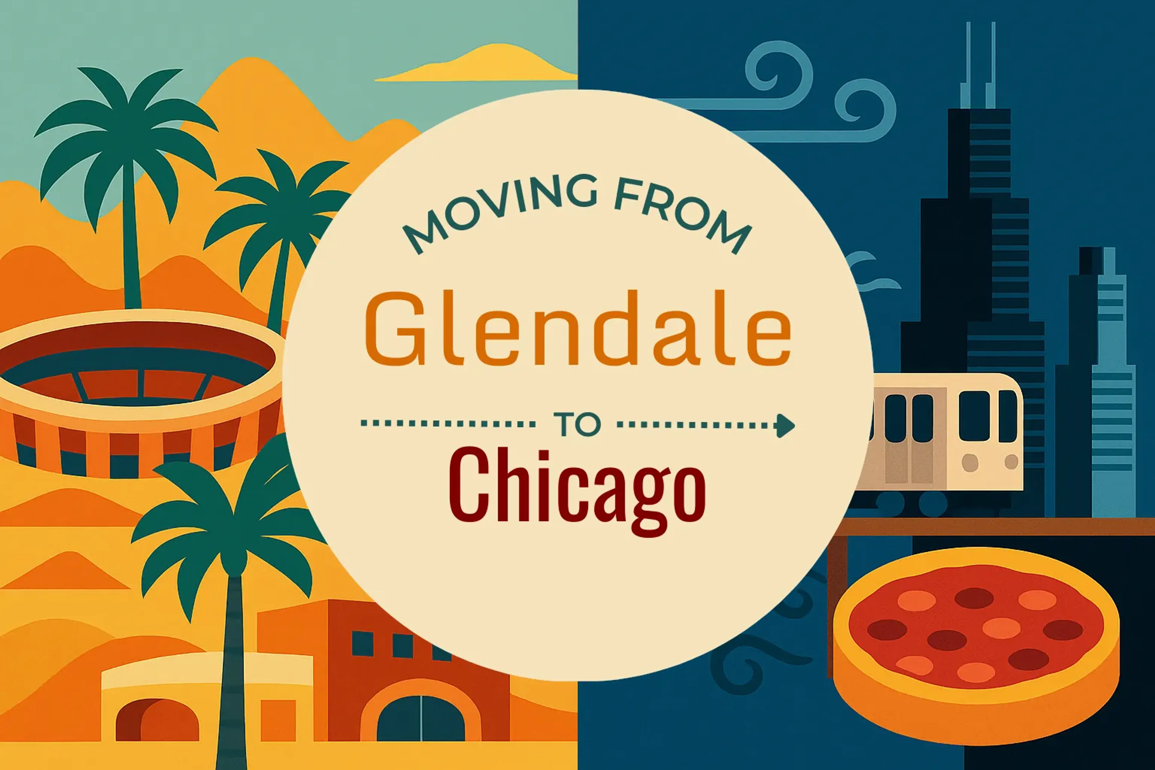 Side-by-side comparison of Glendale to Chicago moving companies