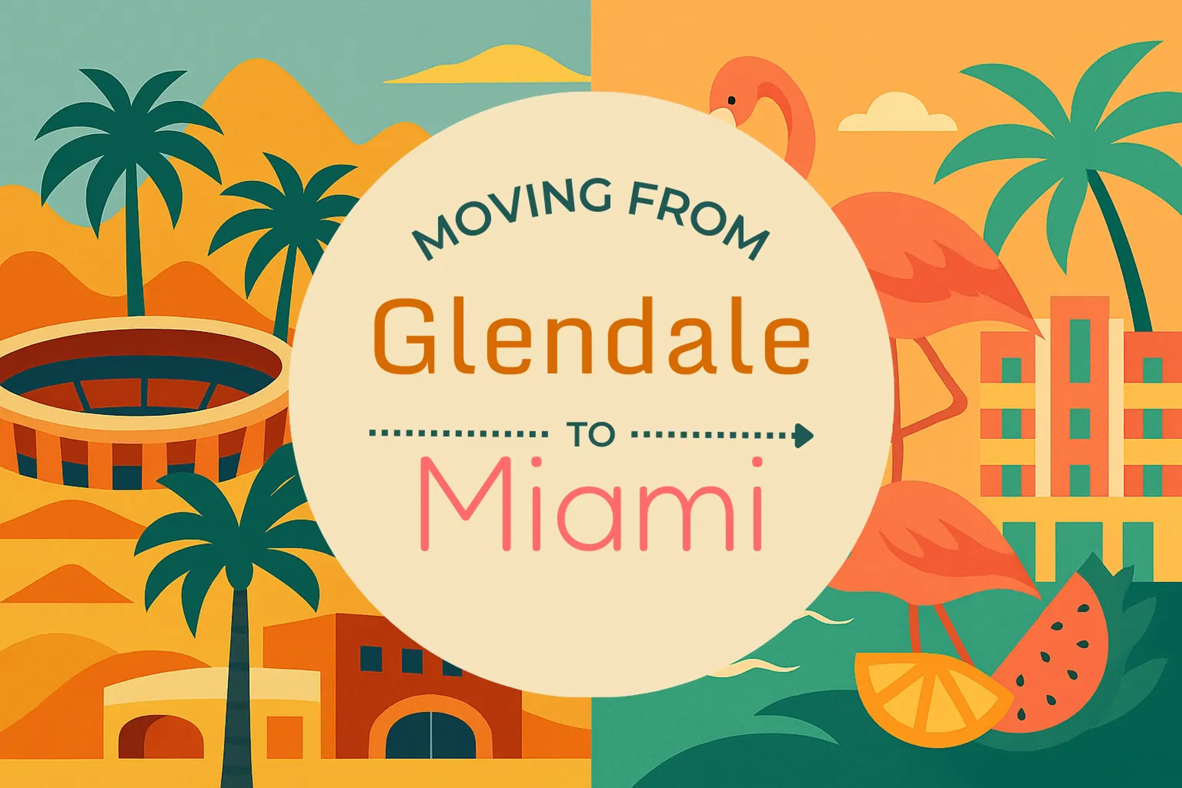 Side-by-side comparison of Glendale to Miami moving companies