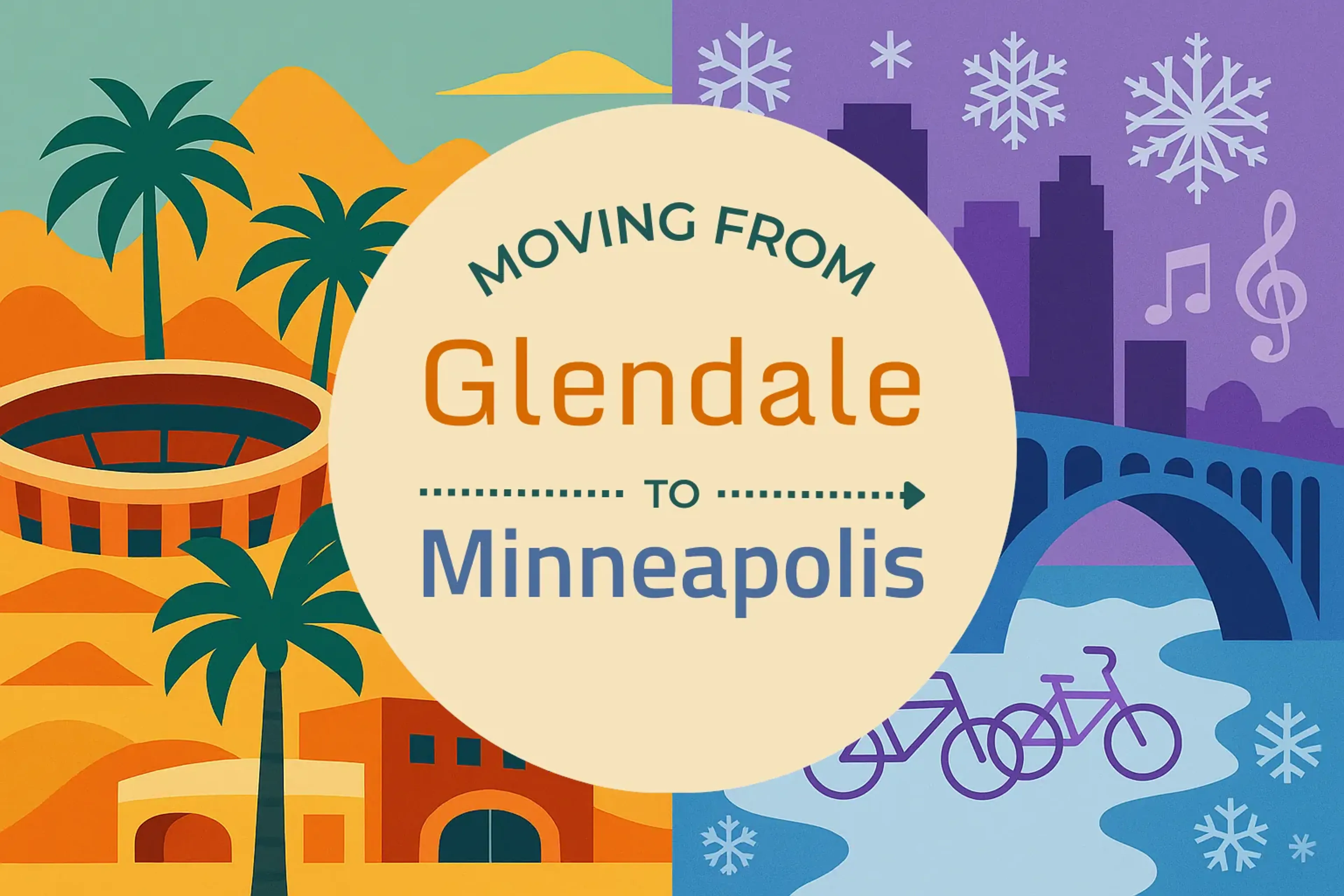 Side-by-side comparison of Glendale to Minneapolis moving companies