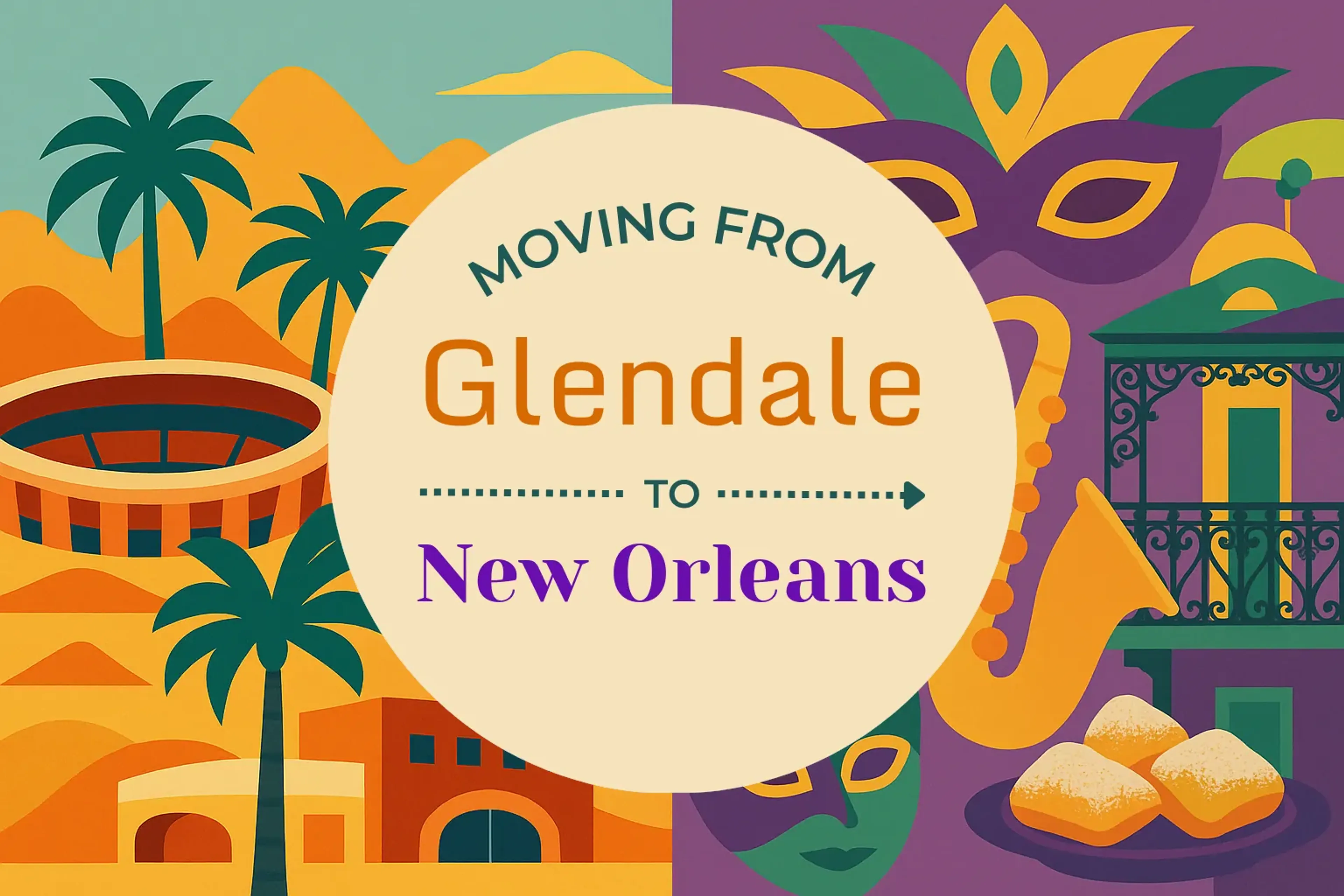 Side-by-side comparison of Glendale to New Orleans moving companies