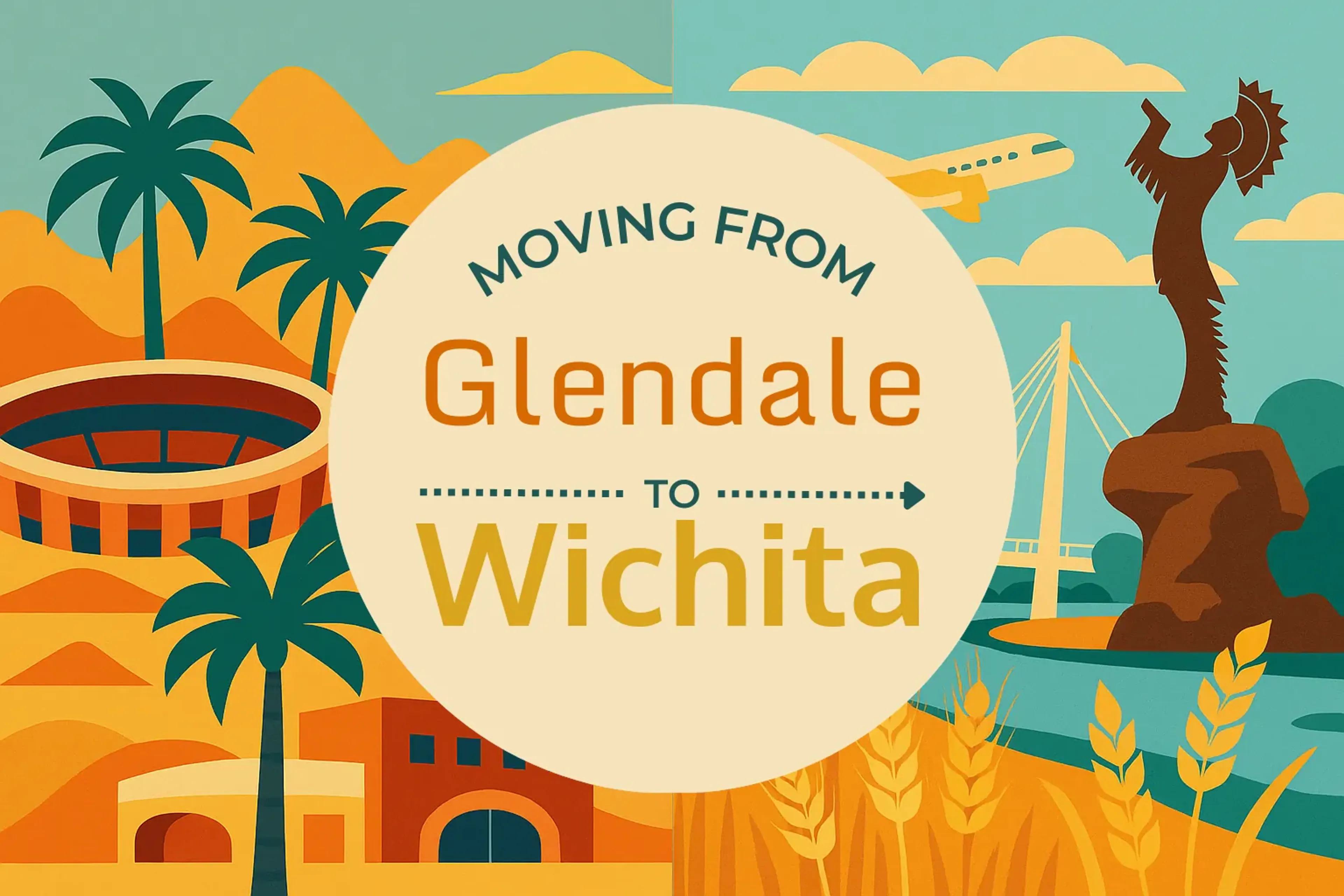 Side-by-side comparison of Glendale to Wichita moving companies