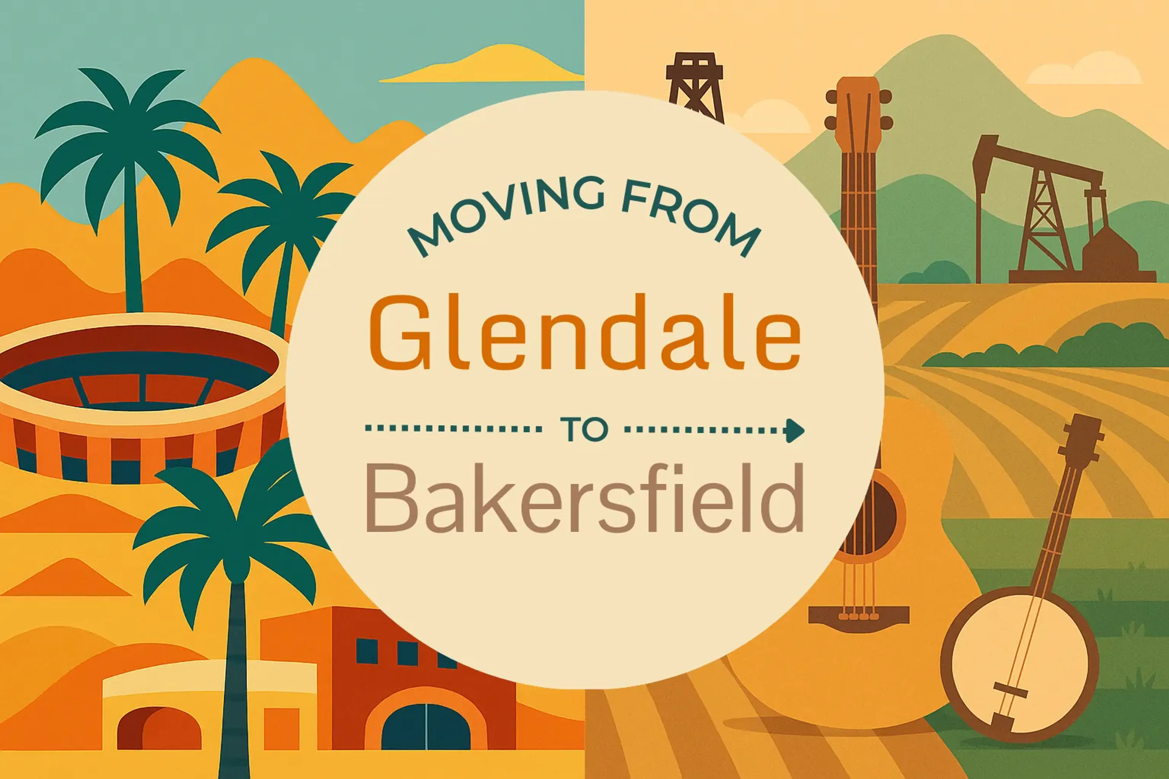 Side-by-side comparison of Glendale to Bakersfield moving companies