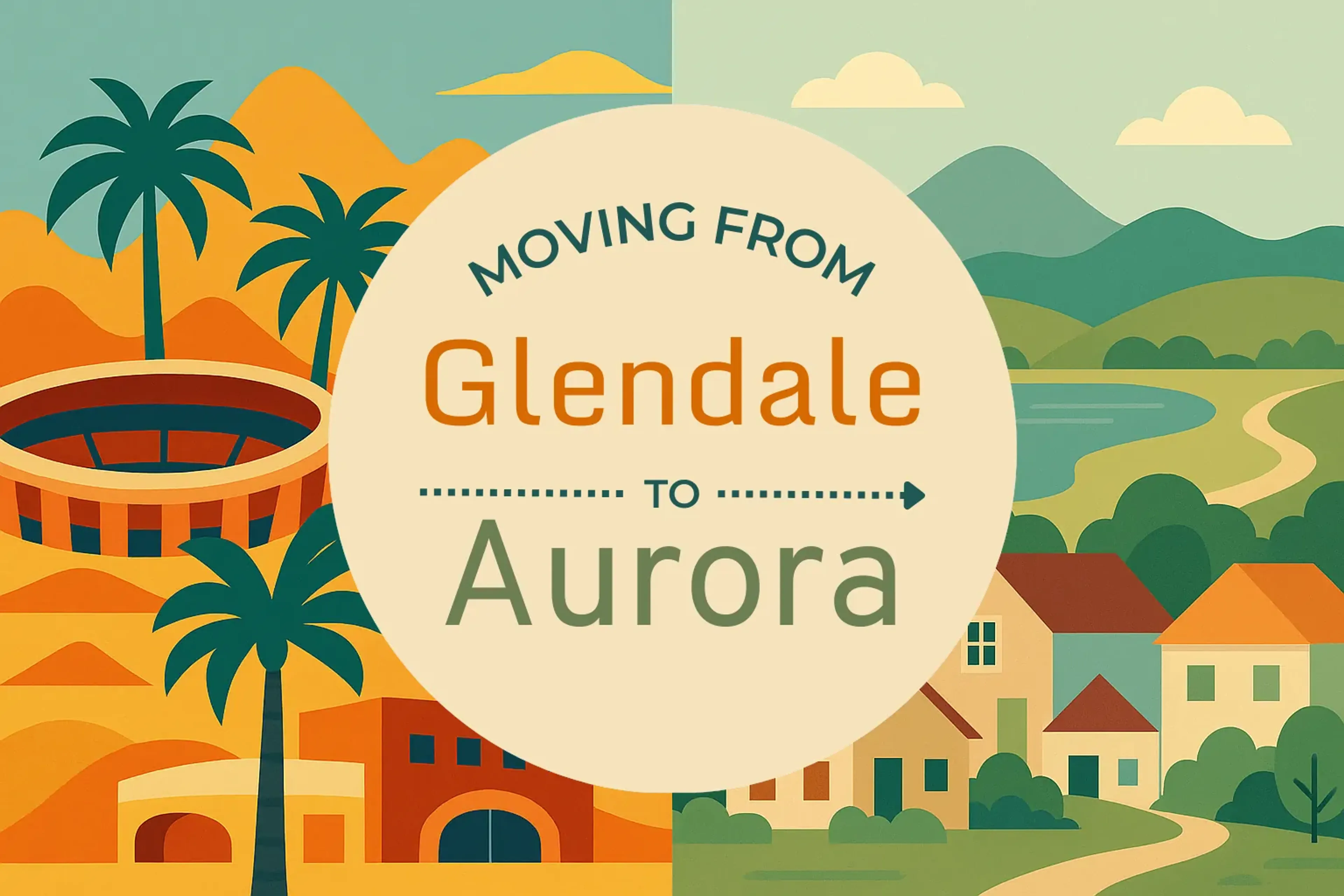 Side-by-side comparison of Glendale to Aurora moving companies