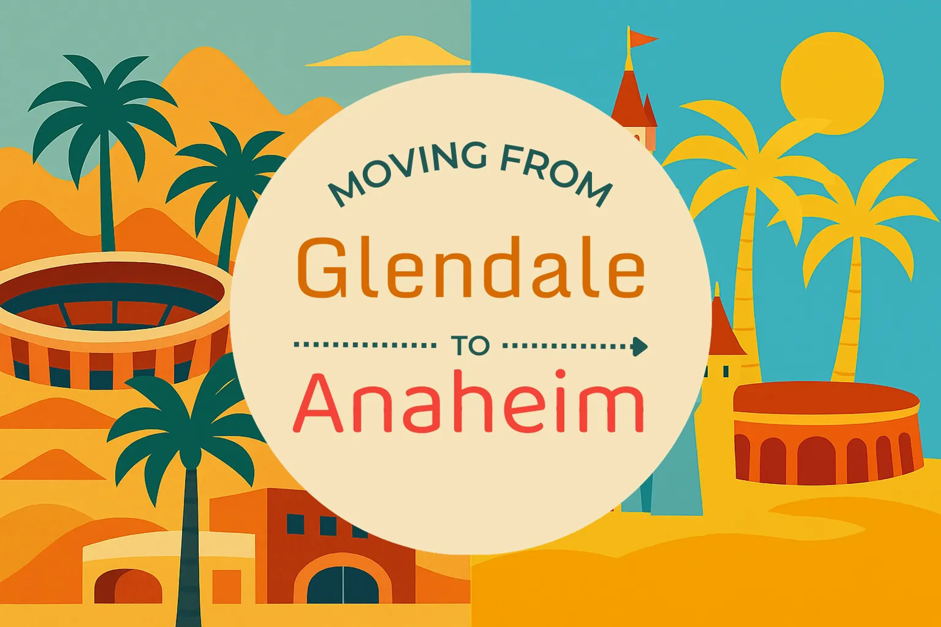Side-by-side comparison of Glendale to Anaheim moving companies