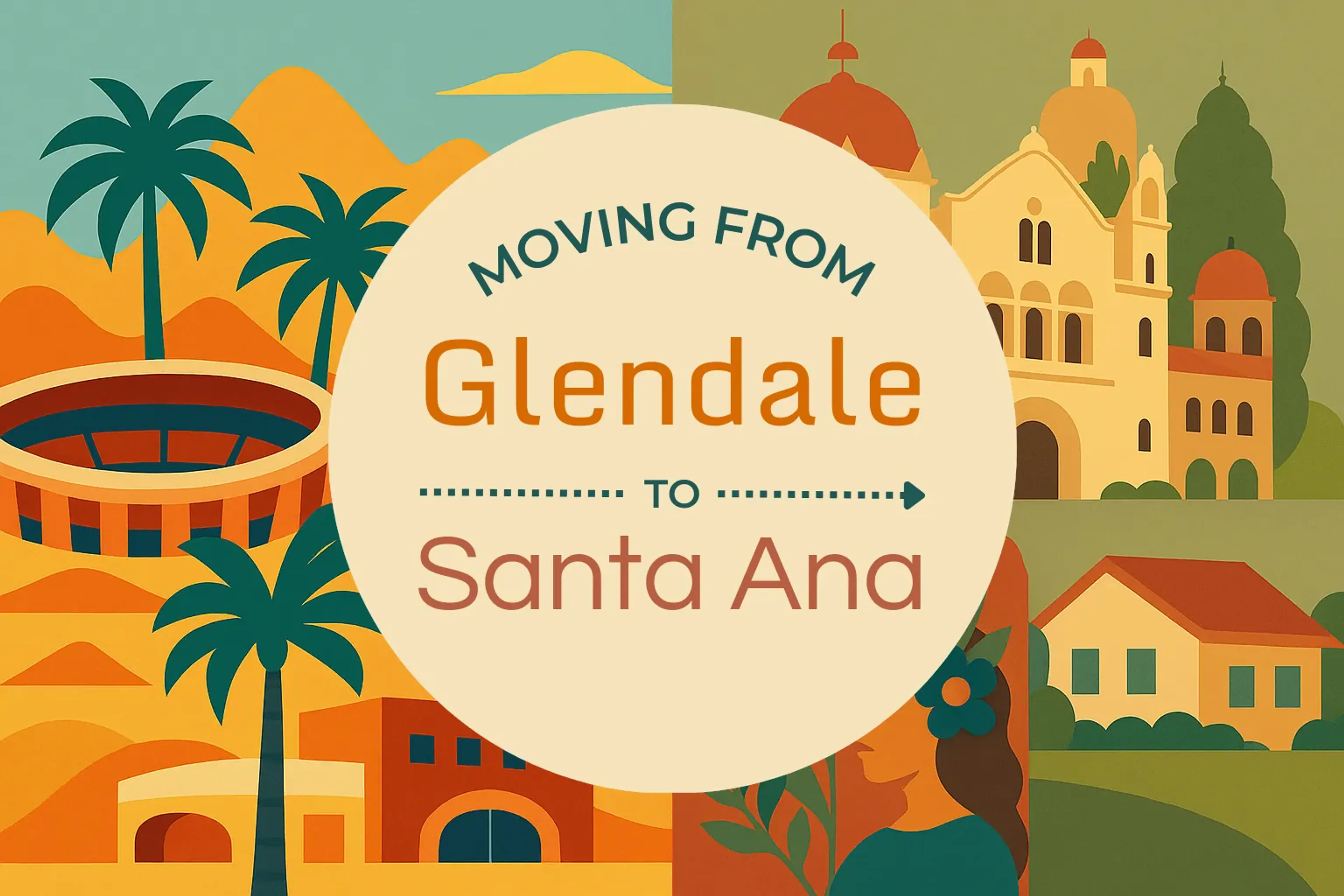 Side-by-side comparison of Glendale to Santa Ana moving companies