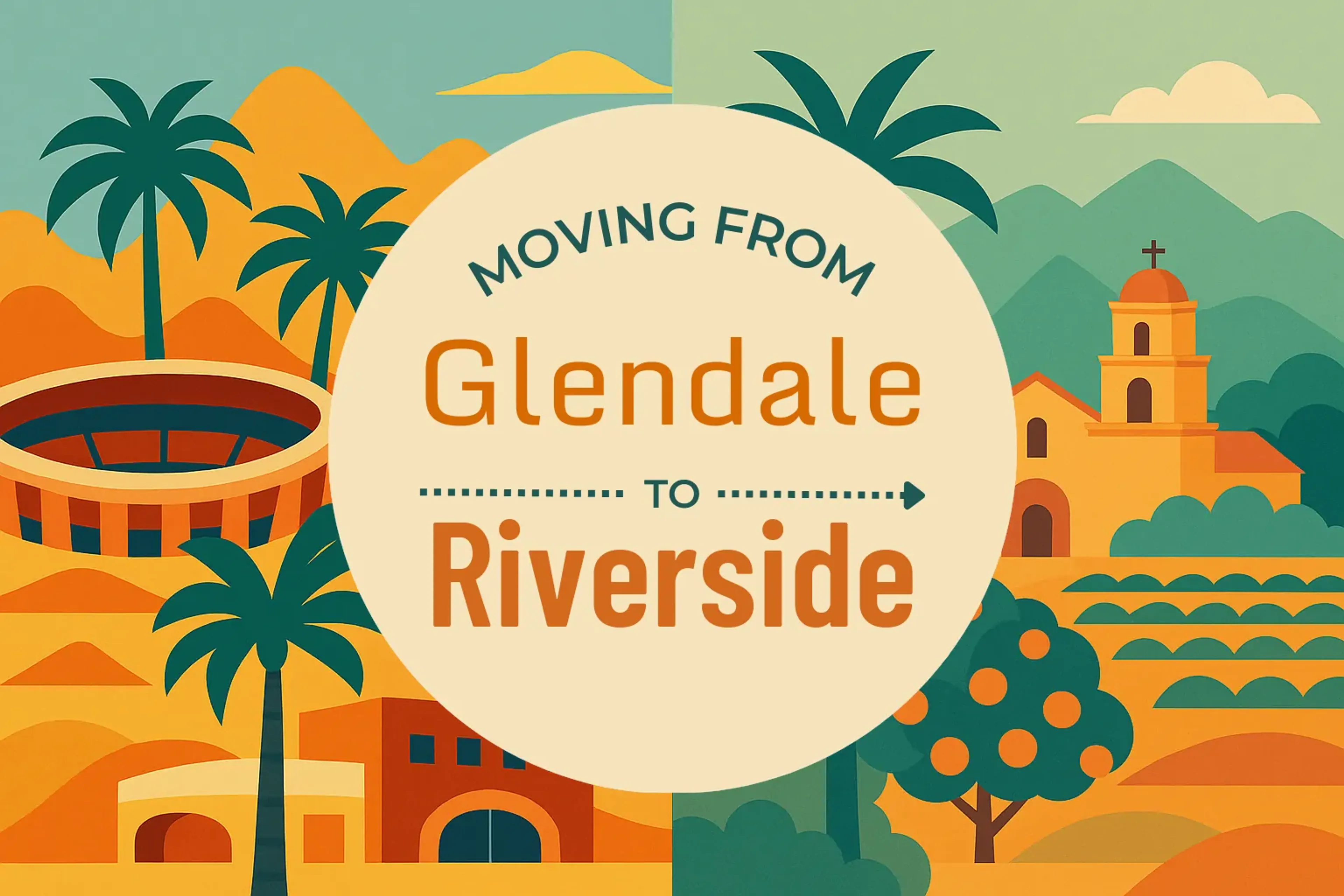 Side-by-side comparison of Glendale to Riverside moving companies
