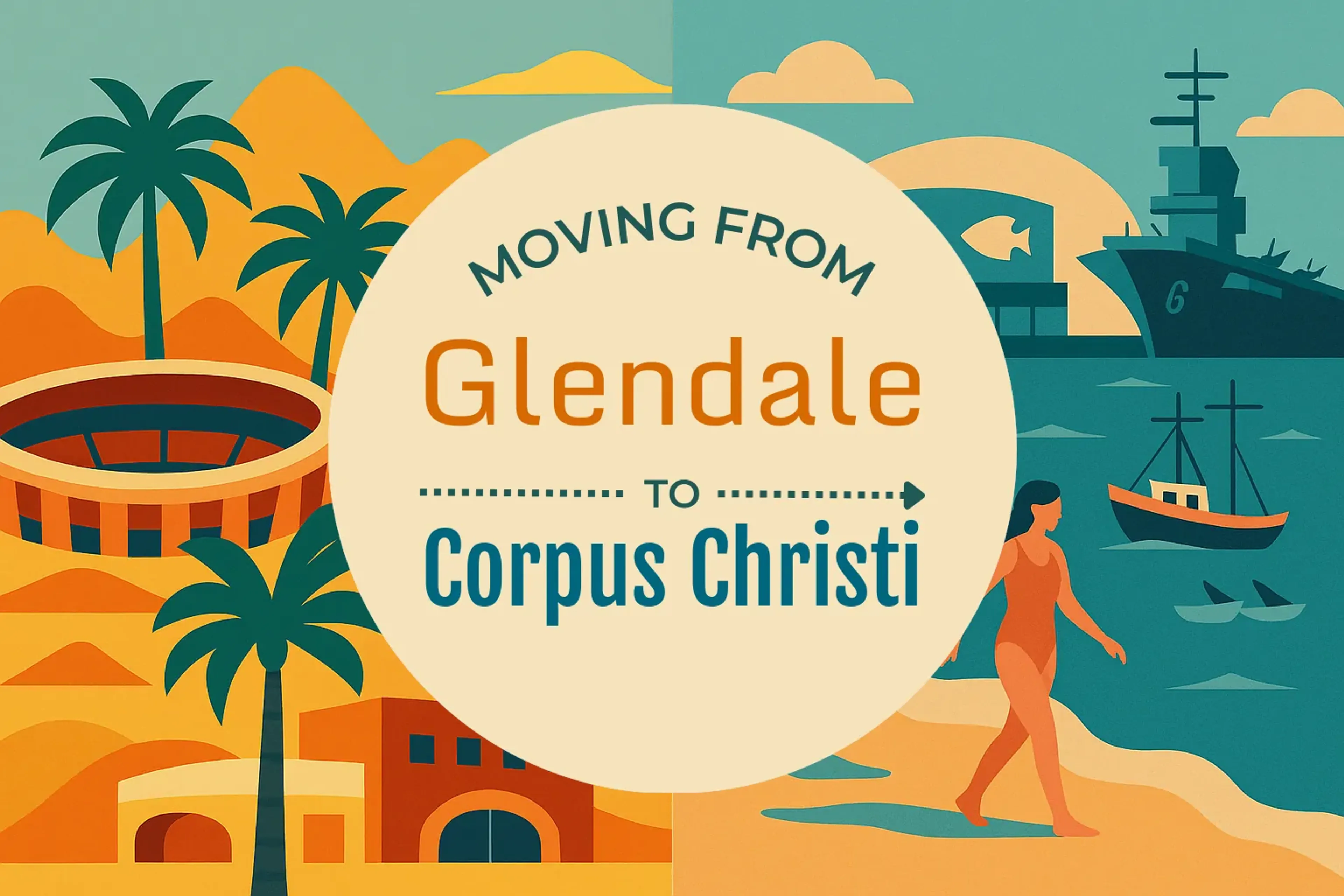 Side-by-side comparison of Glendale to Corpus Christi moving companies