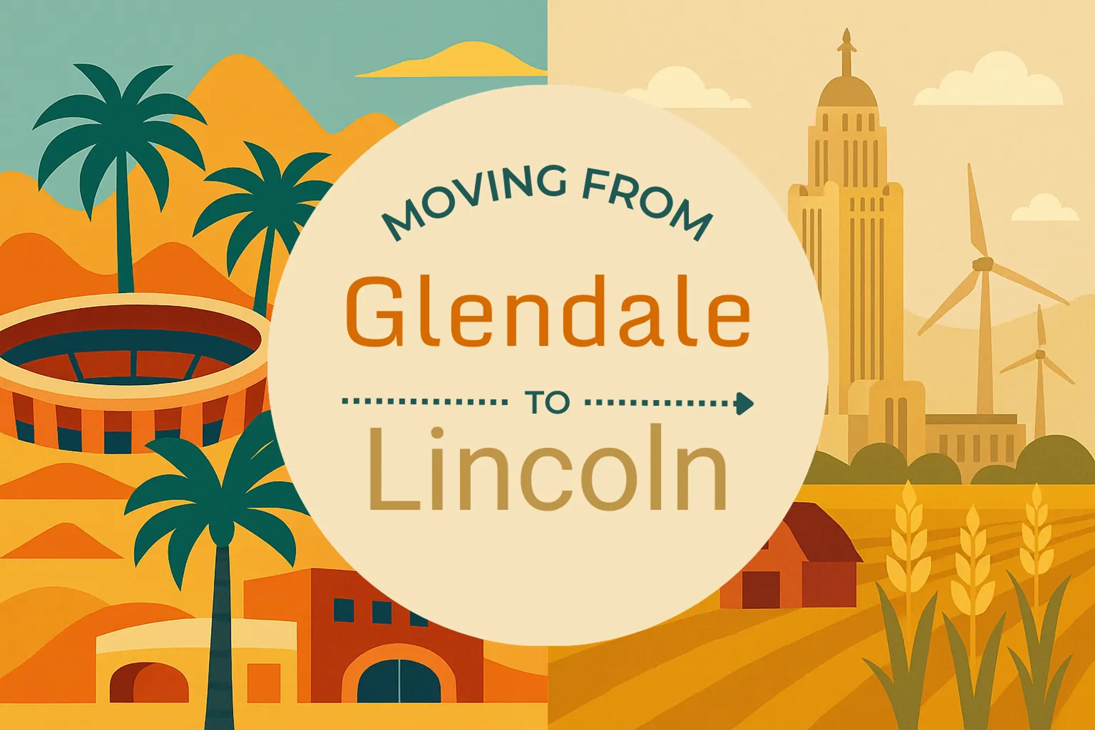 Side-by-side comparison of Glendale to Lincoln moving companies
