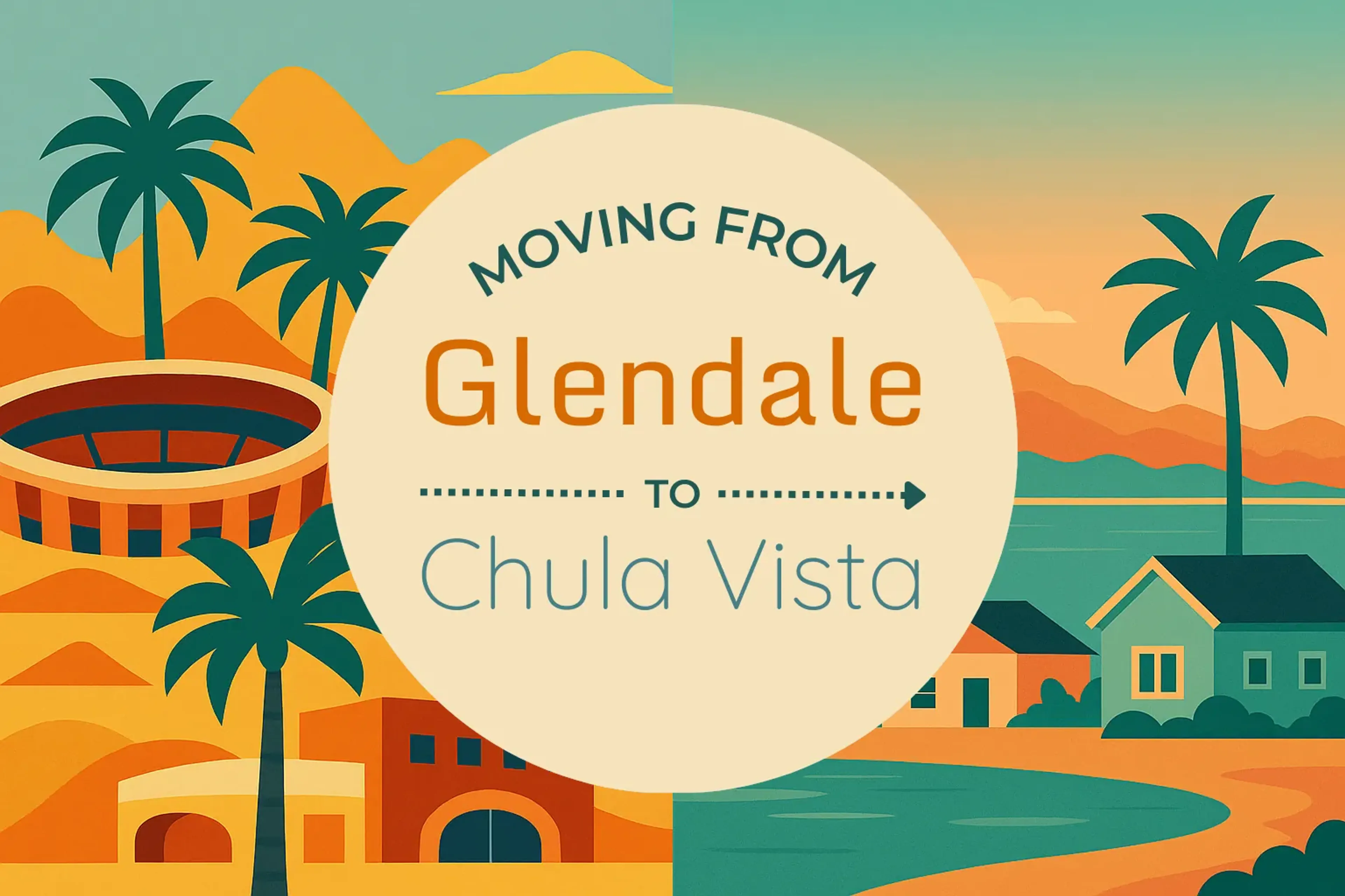 Side-by-side comparison of Glendale to Chula Vista moving companies