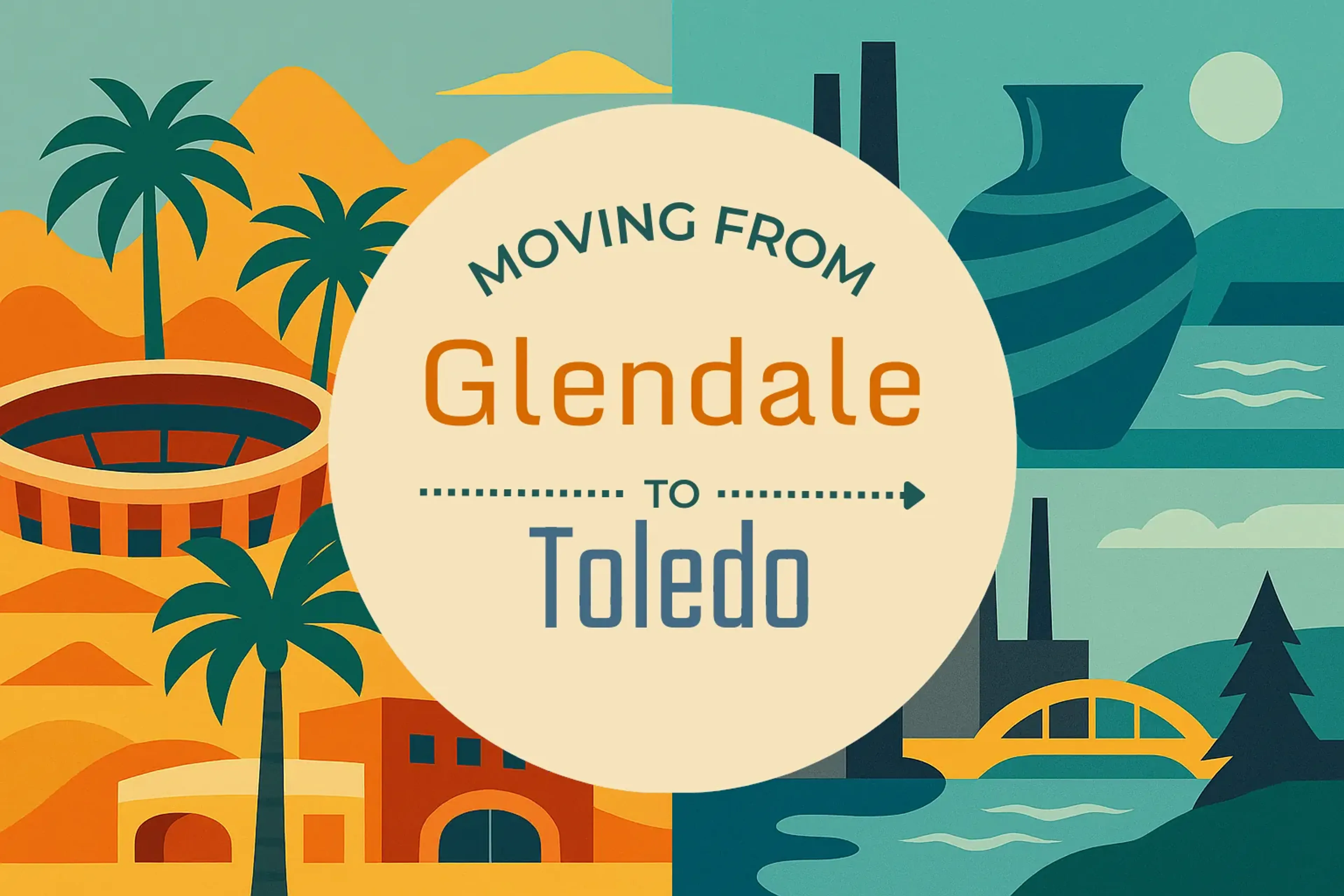 Side-by-side comparison of Glendale to Toledo moving companies
