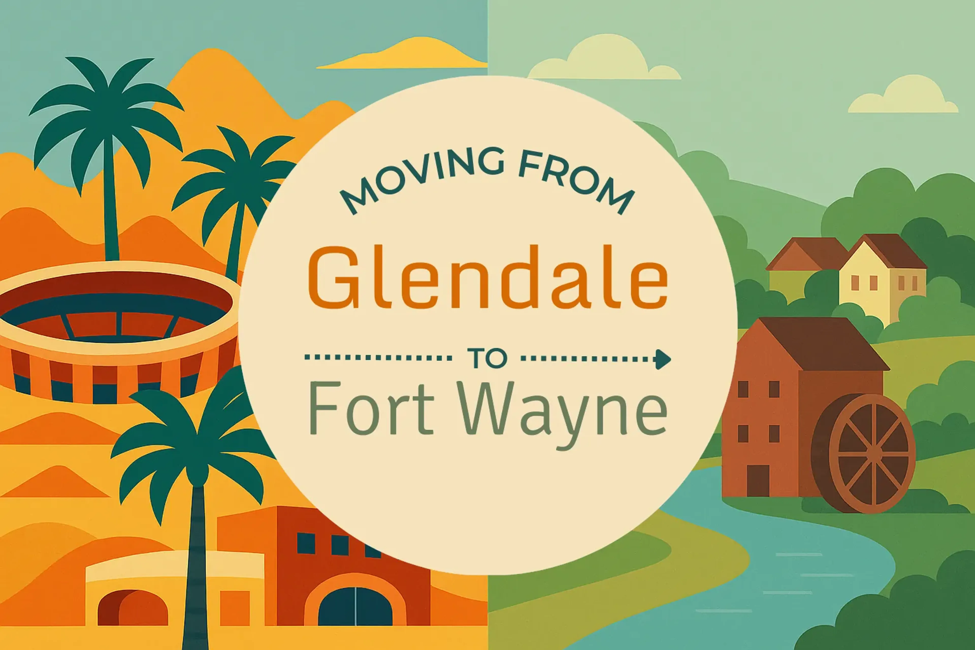 Side-by-side comparison of Glendale to Fort Wayne moving companies