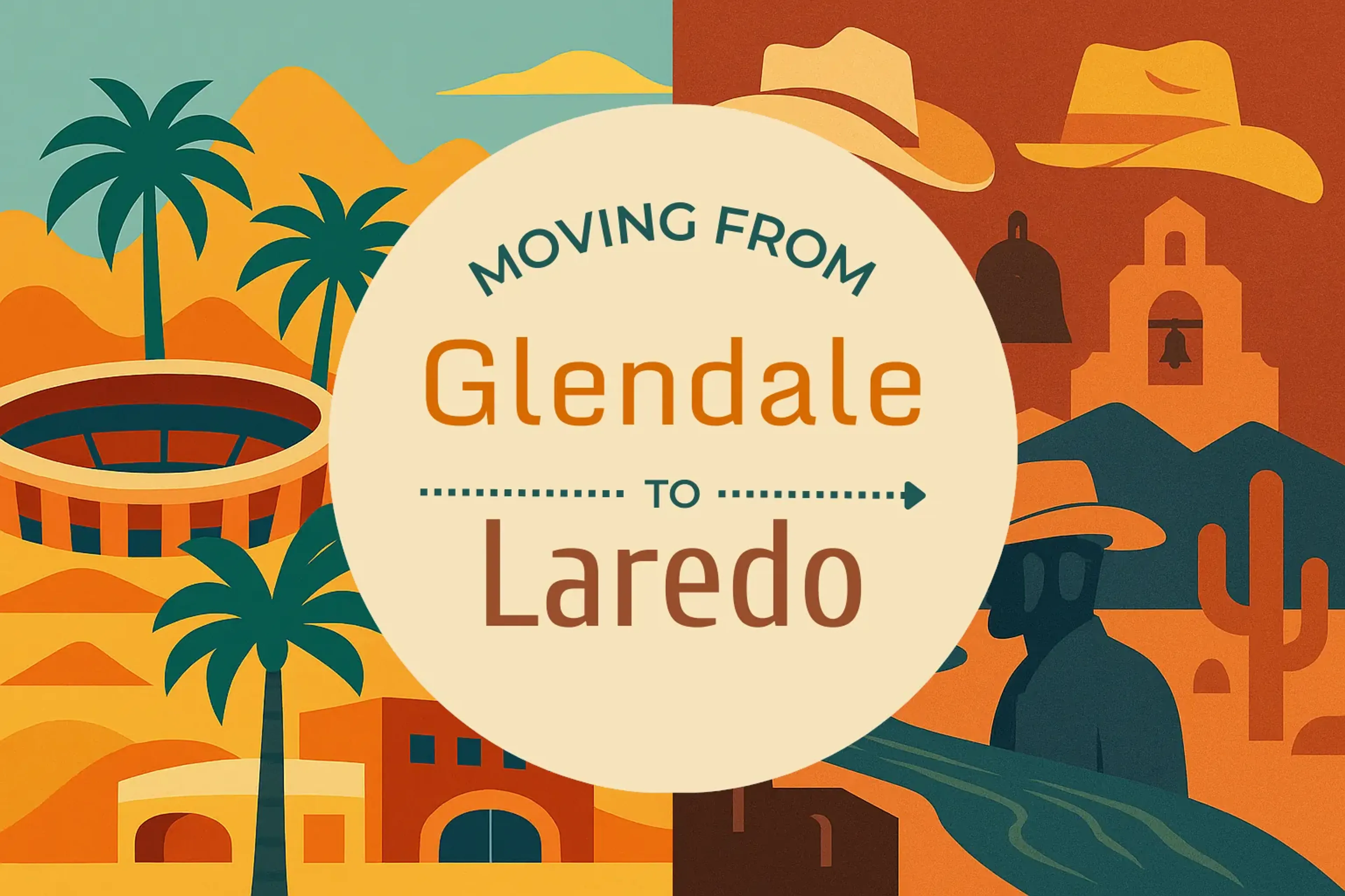 Side-by-side comparison of Glendale to Laredo moving companies