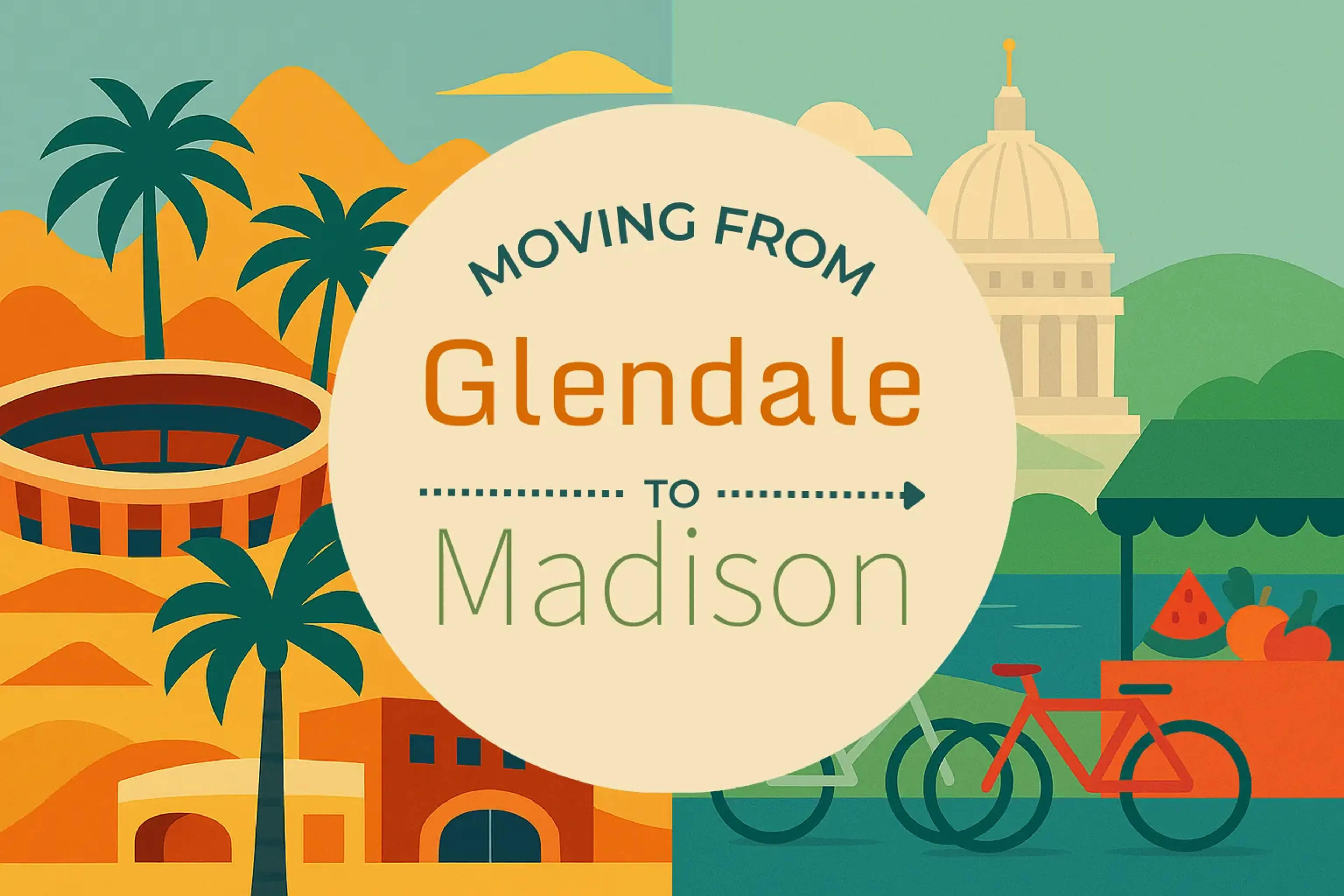 Side-by-side comparison of Glendale to Madison moving companies