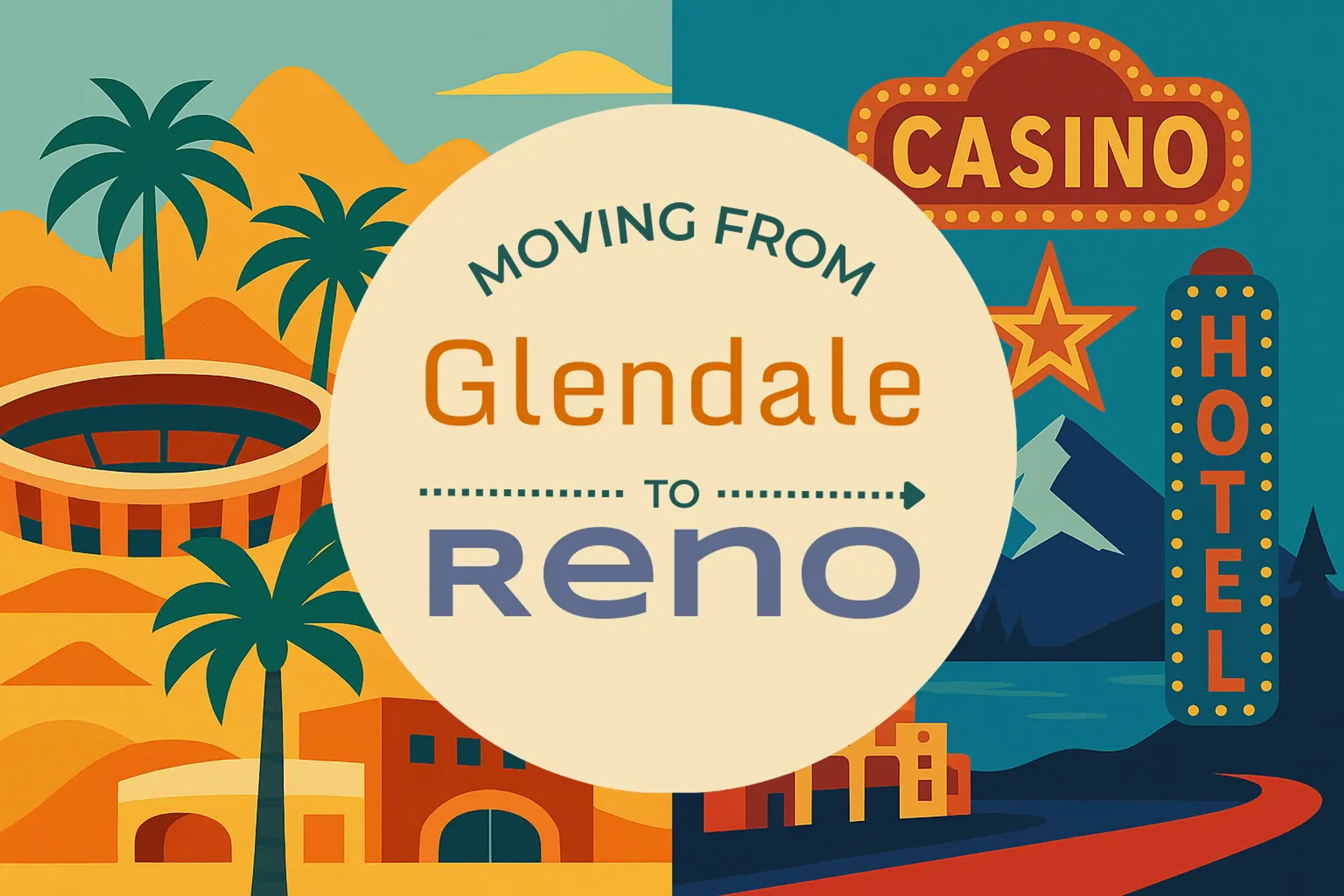 Side-by-side comparison of Glendale to Reno moving companies