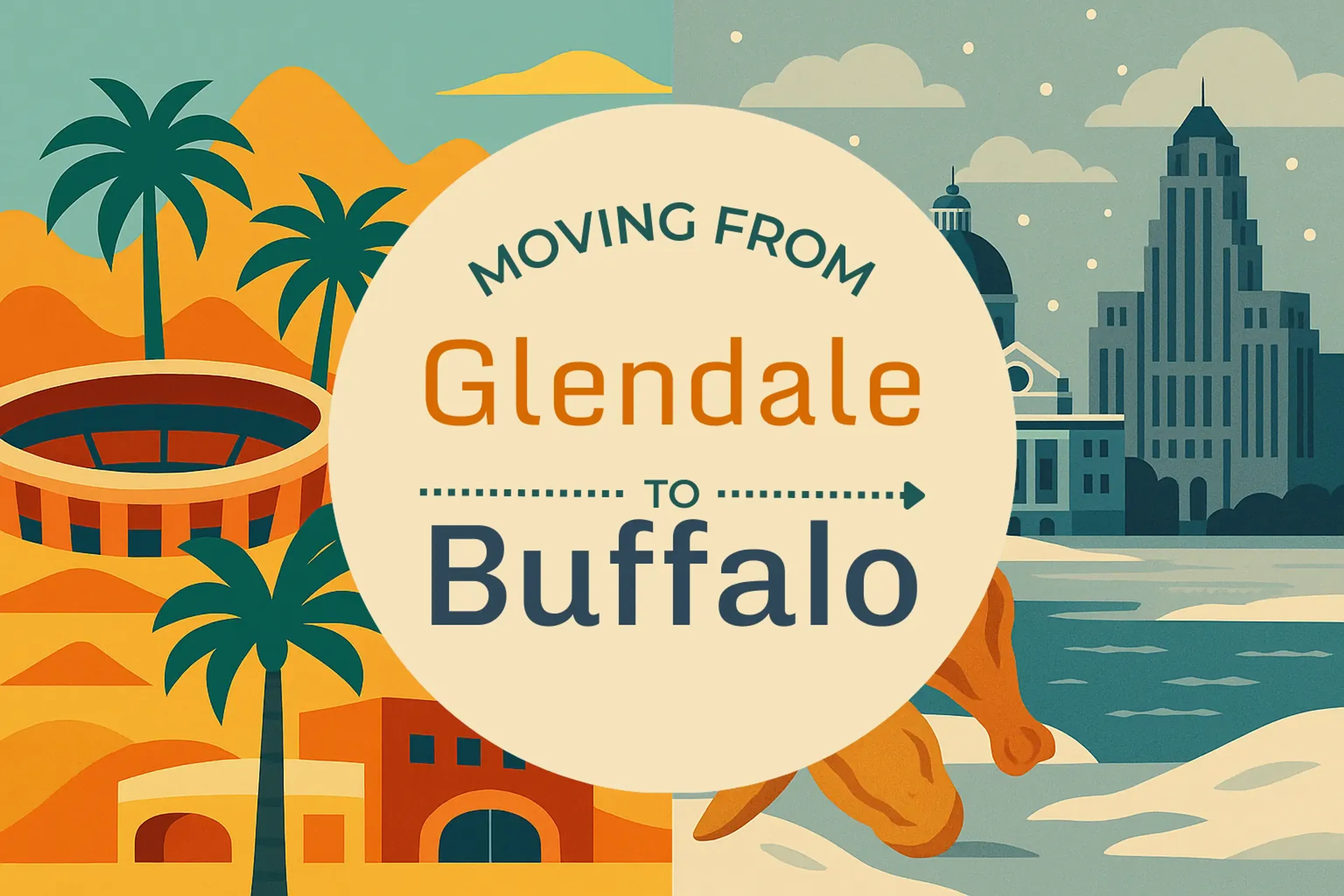Side-by-side comparison of Glendale to Buffalo moving companies