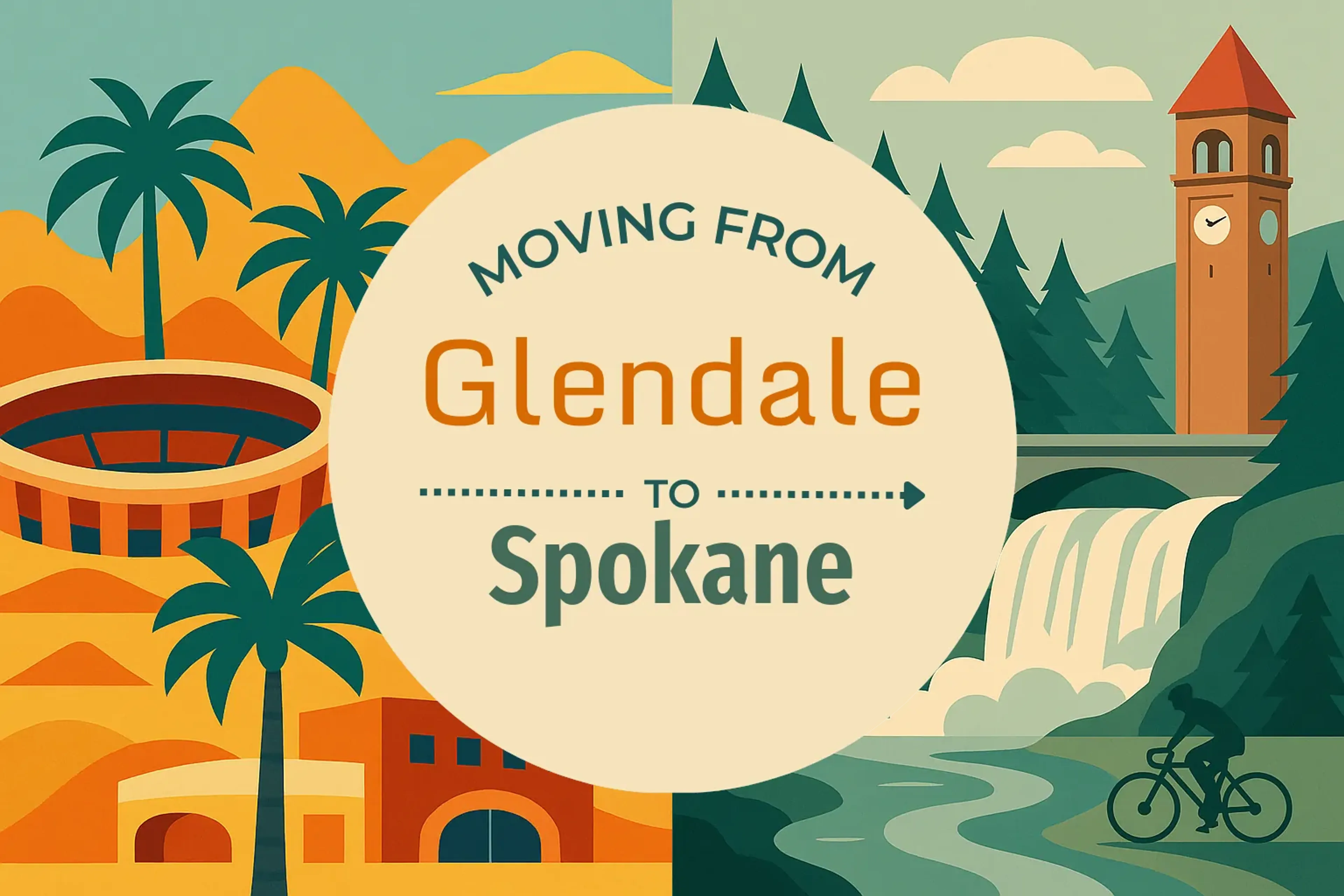 Side-by-side comparison of Glendale to Spokane moving companies