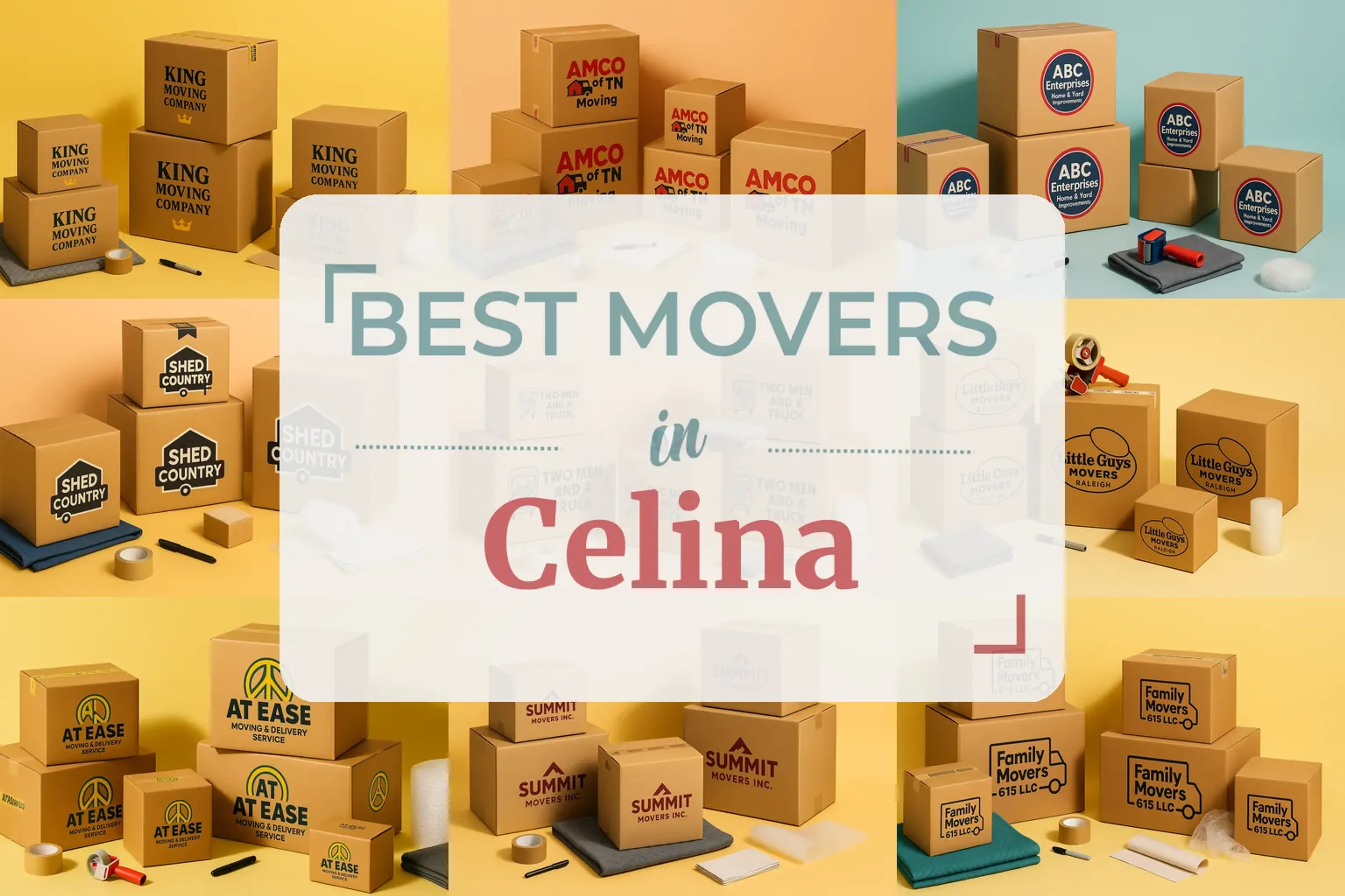 Side-by-side comparison of Celina moving companies