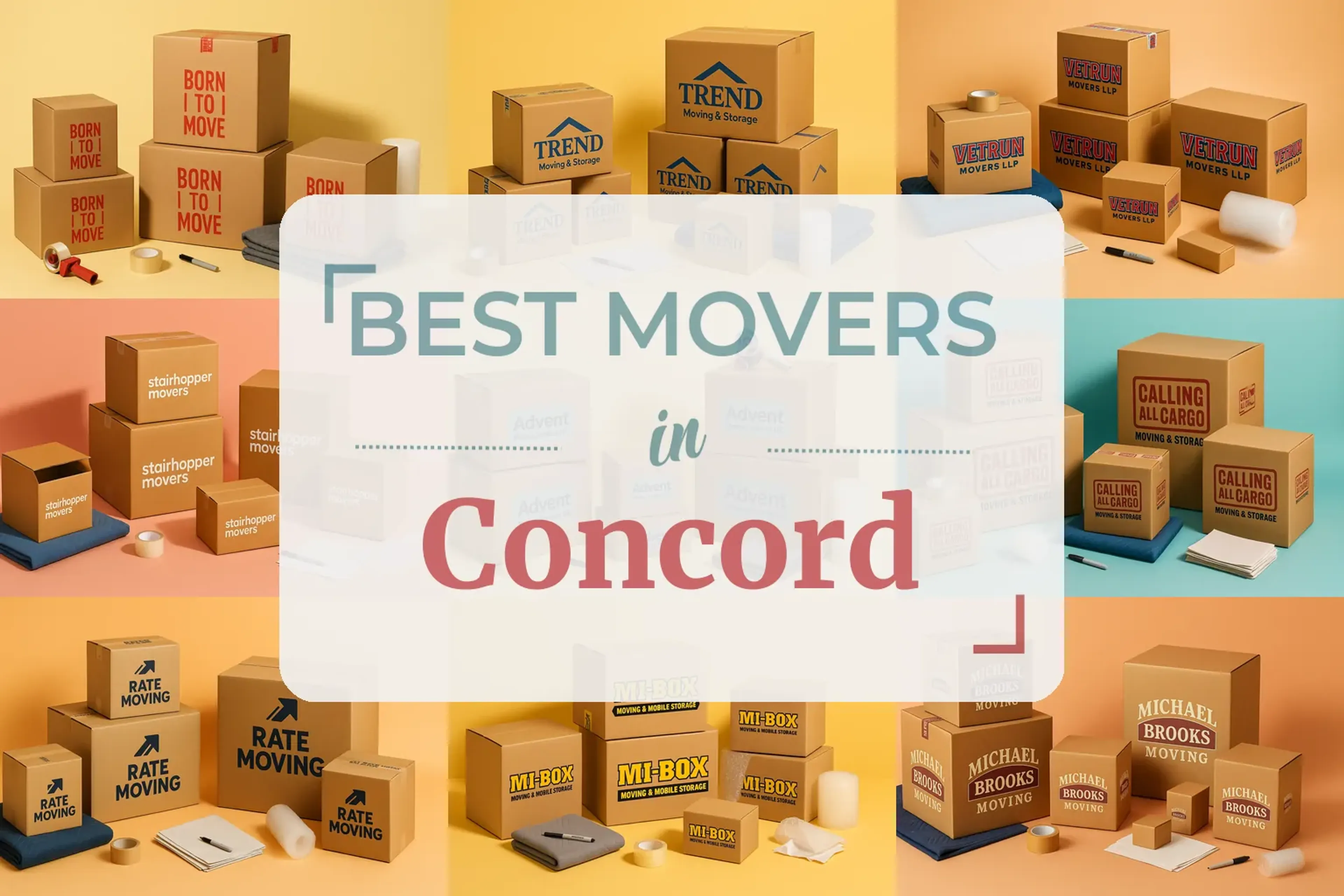 Side-by-side comparison of Concord moving companies