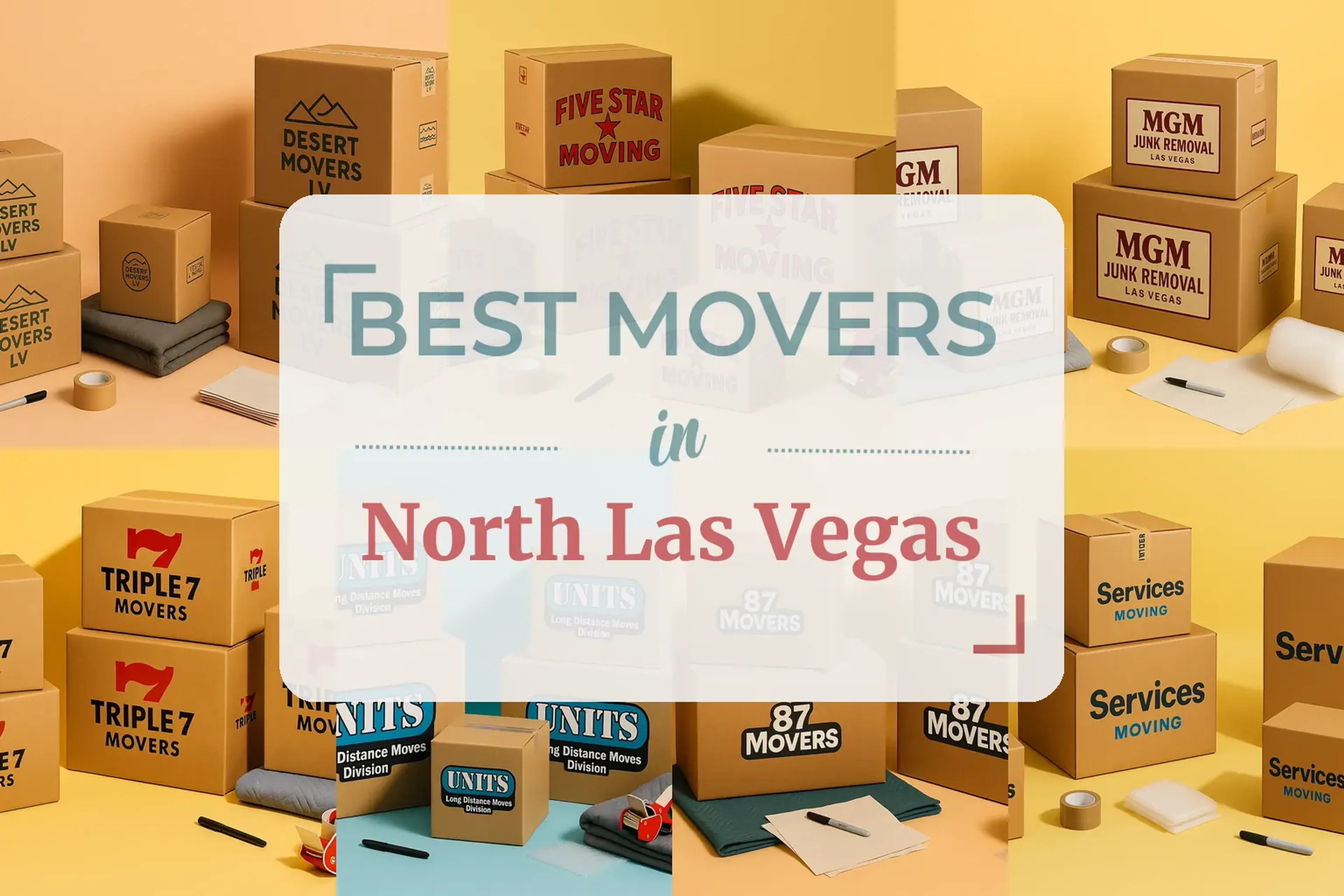 Side-by-side comparison of North Las Vegas moving companies