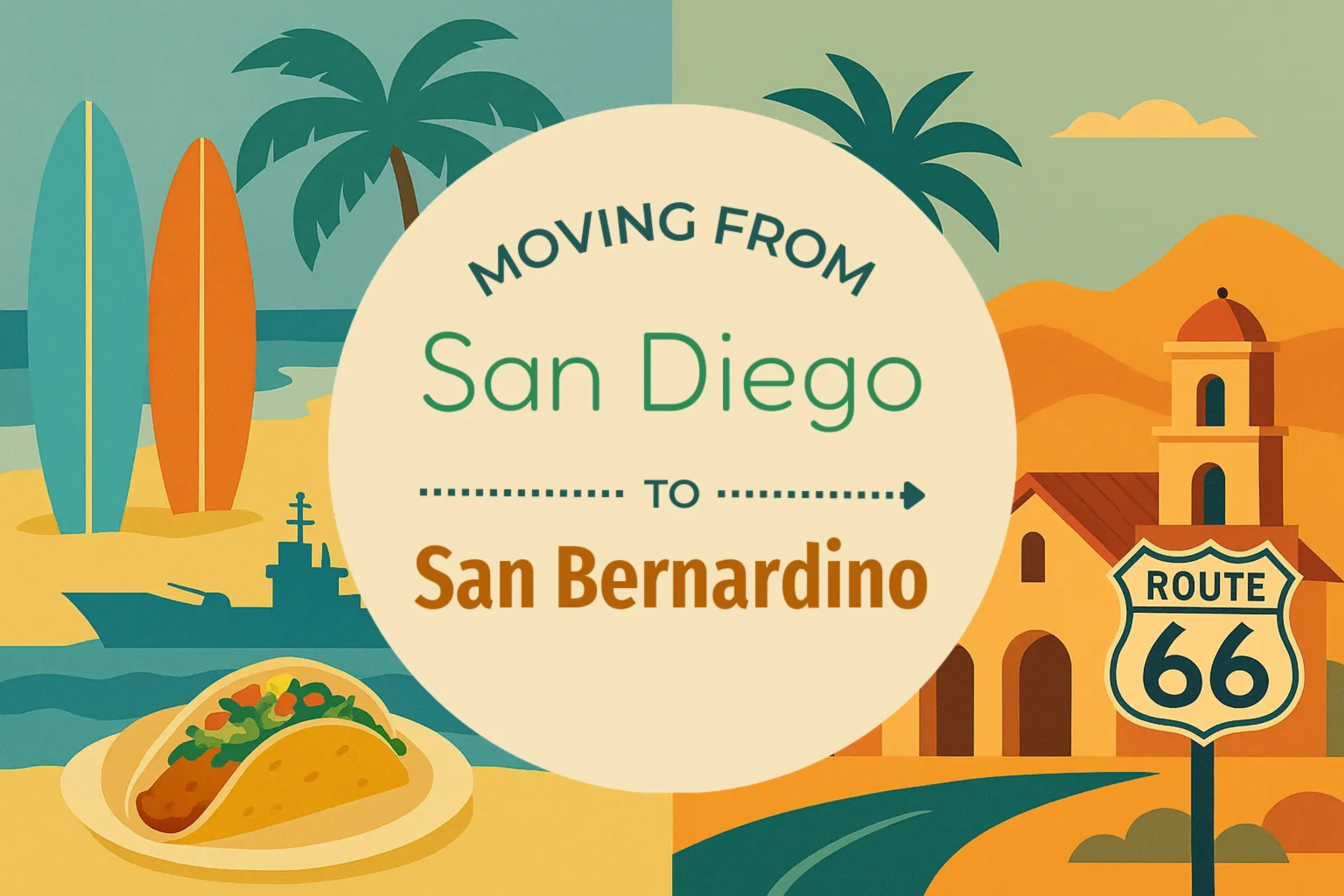 Side-by-side comparison of San Diego to San Bernardino moving companies