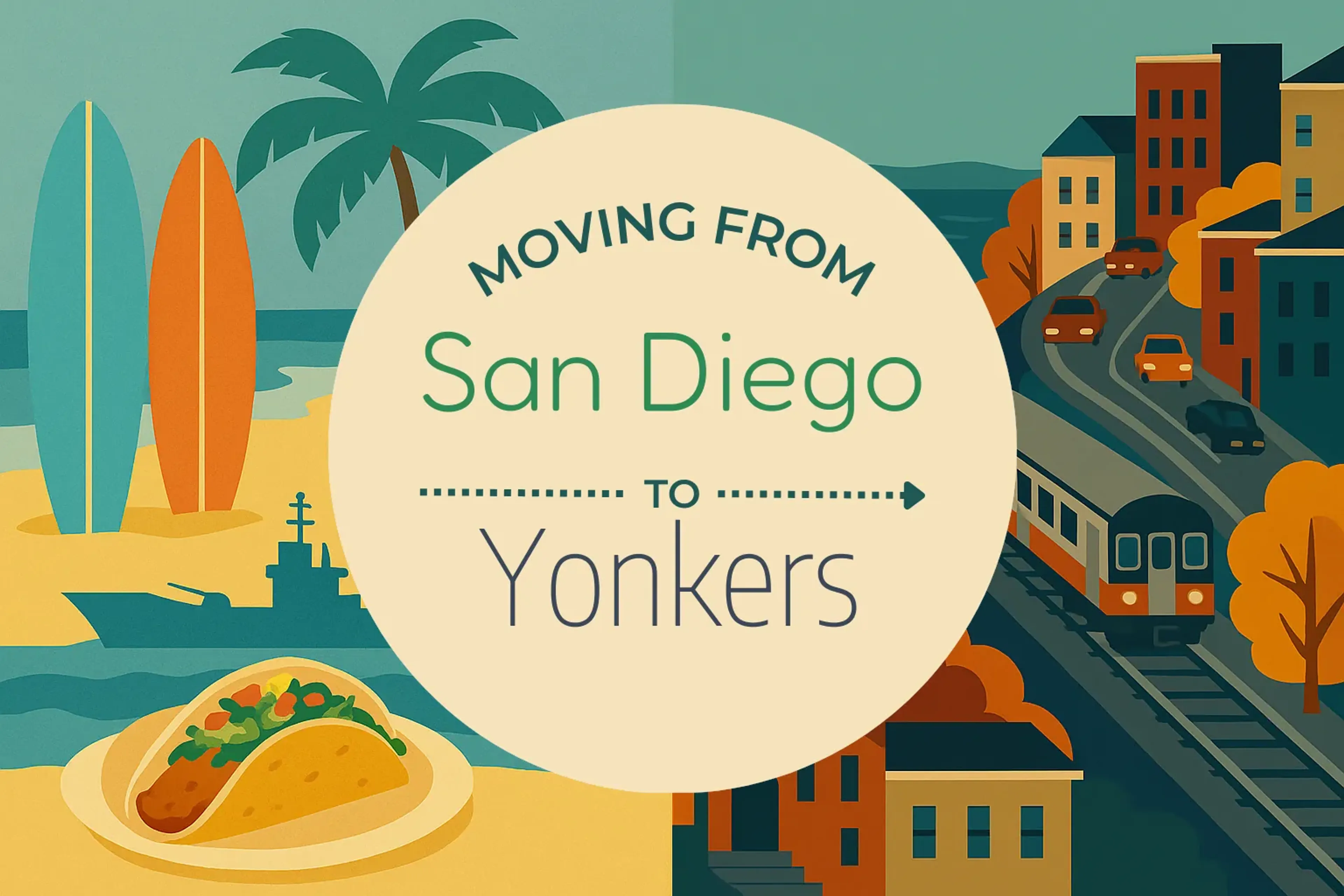 Side-by-side comparison of San Diego to Yonkers moving companies