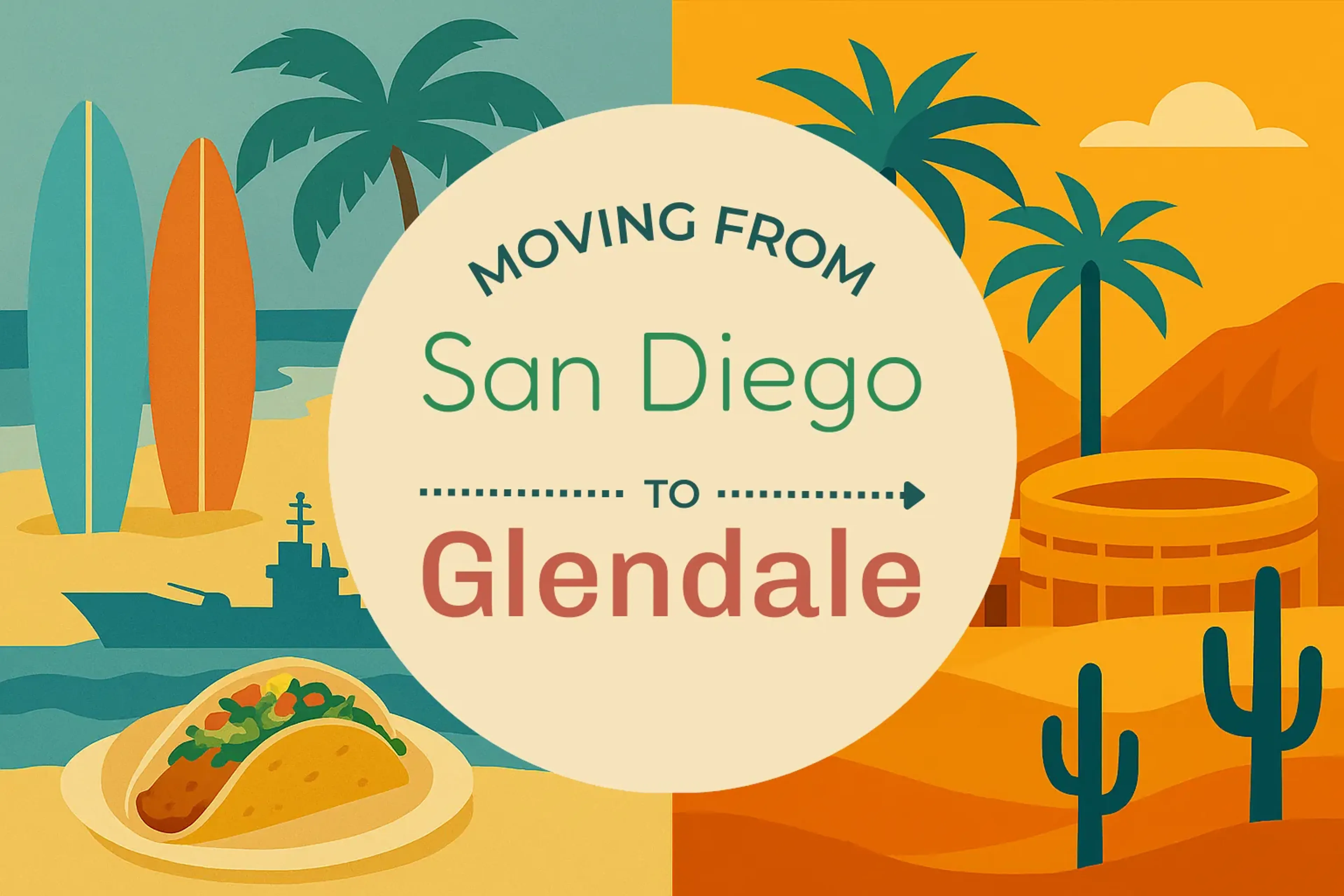 Side-by-side comparison of San Diego to Glendale moving companies