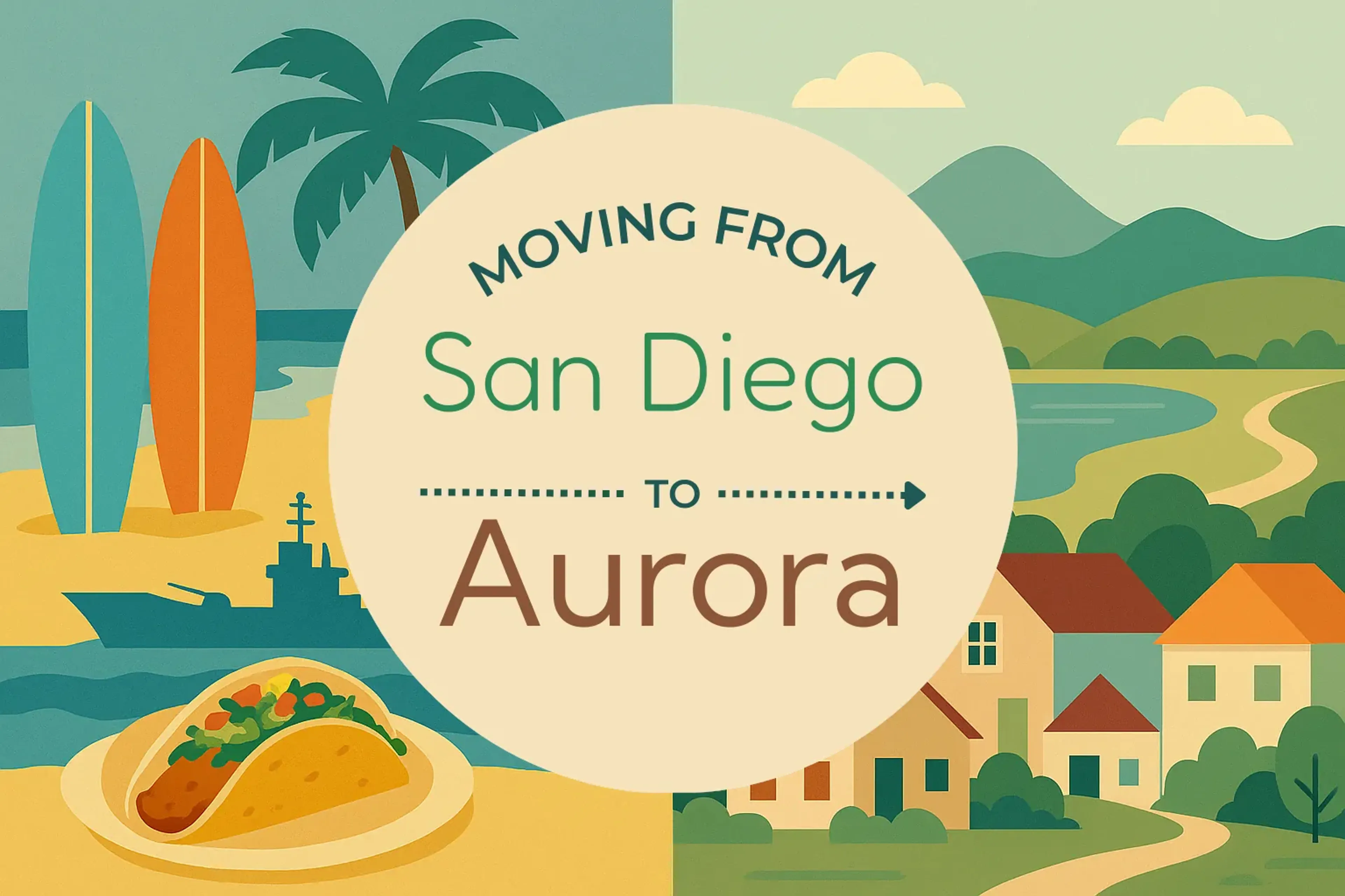 Side-by-side comparison of San Diego to Aurora moving companies
