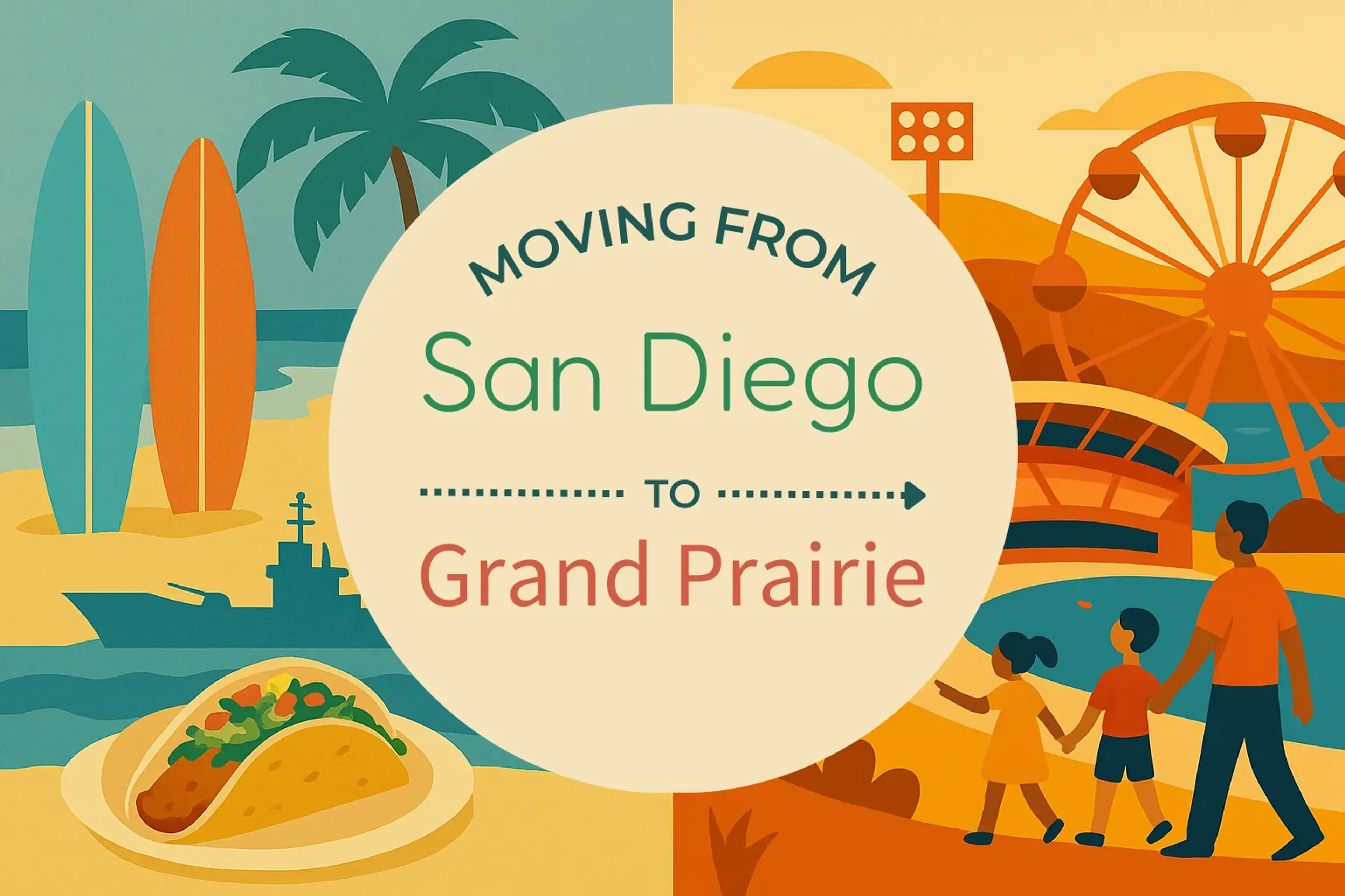 Side-by-side comparison of San Diego to Grand Prairie moving companies