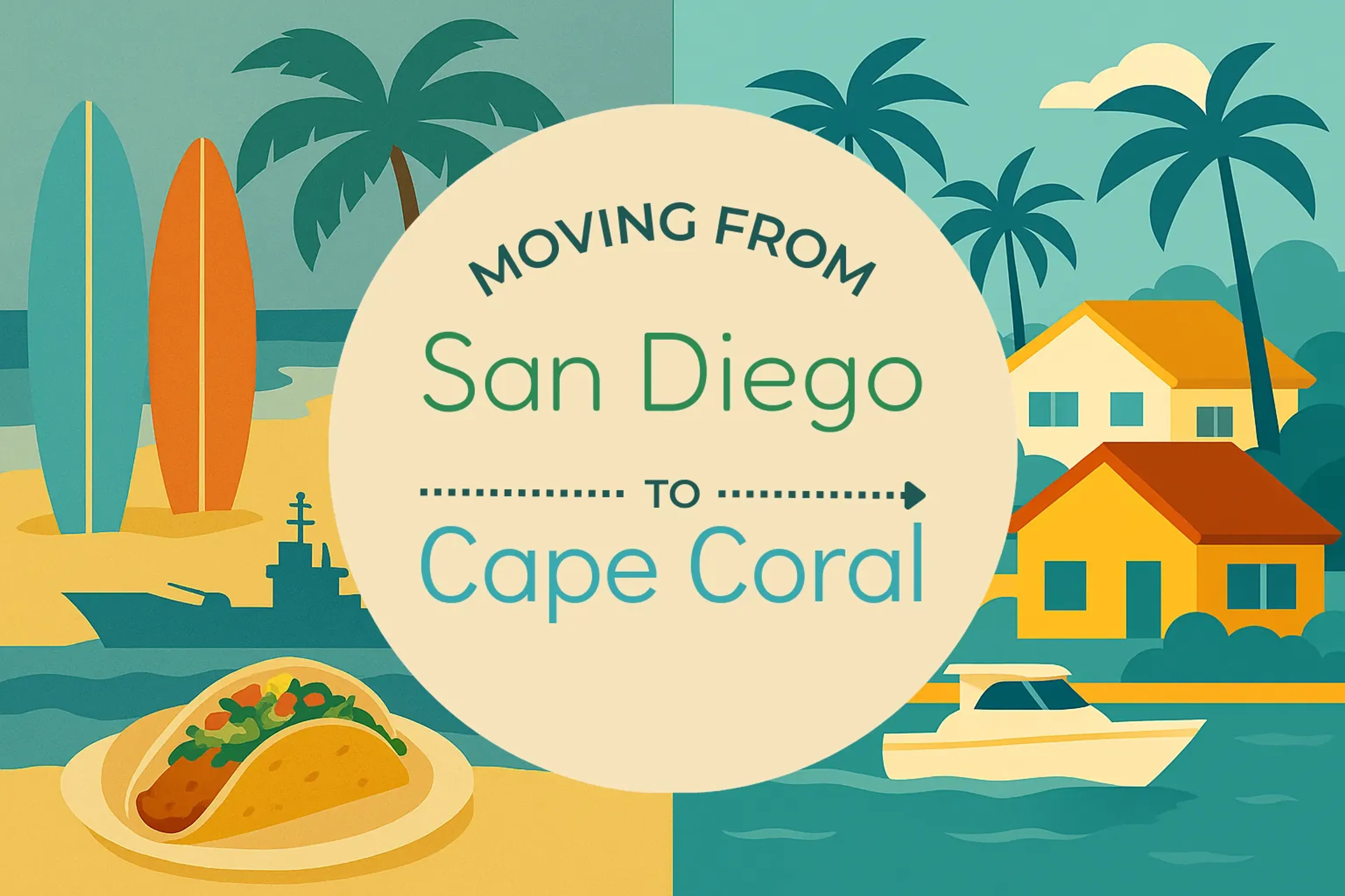 Side-by-side comparison of San Diego to Cape Coral moving companies