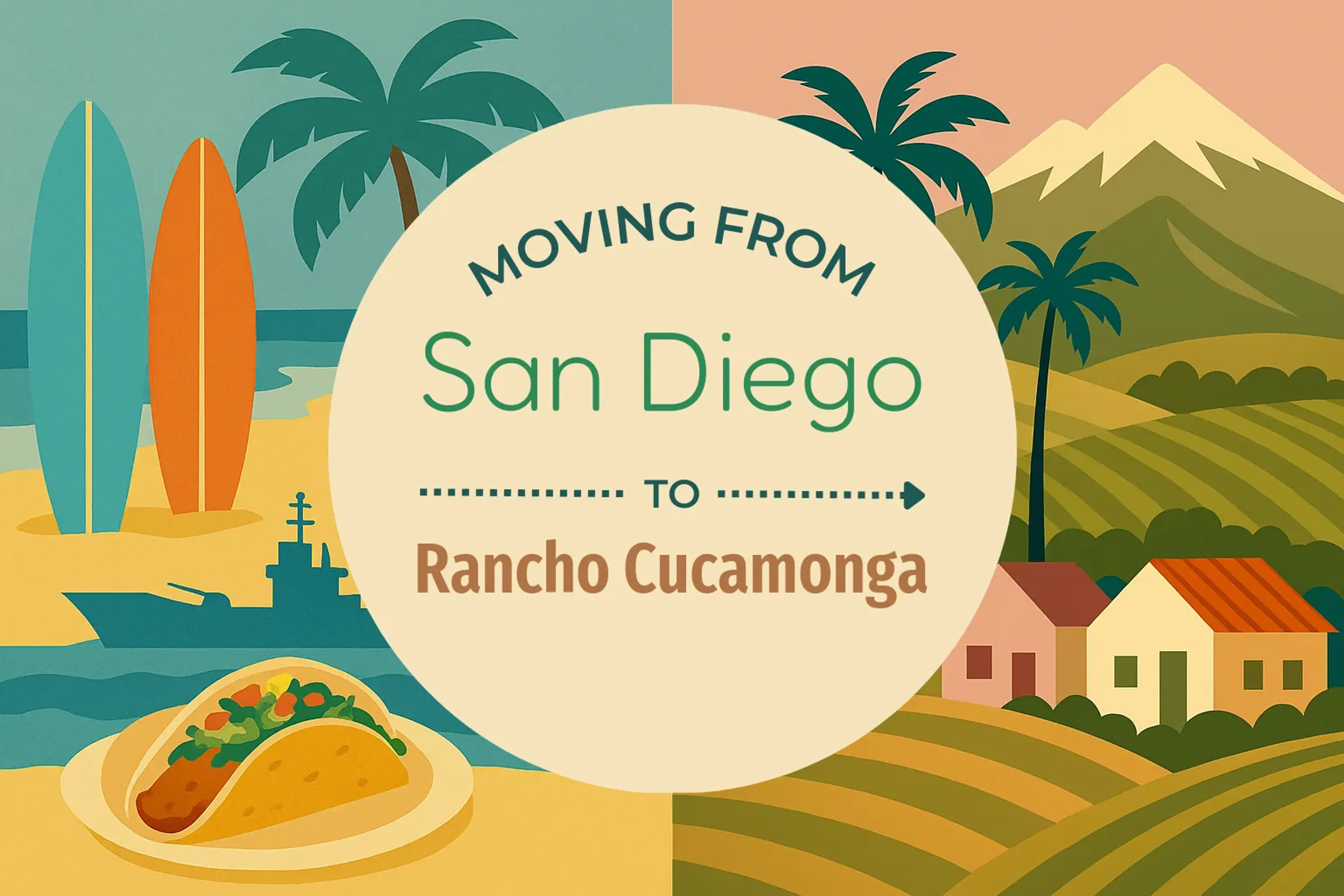 Side-by-side comparison of San Diego to Rancho Cucamonga moving companies