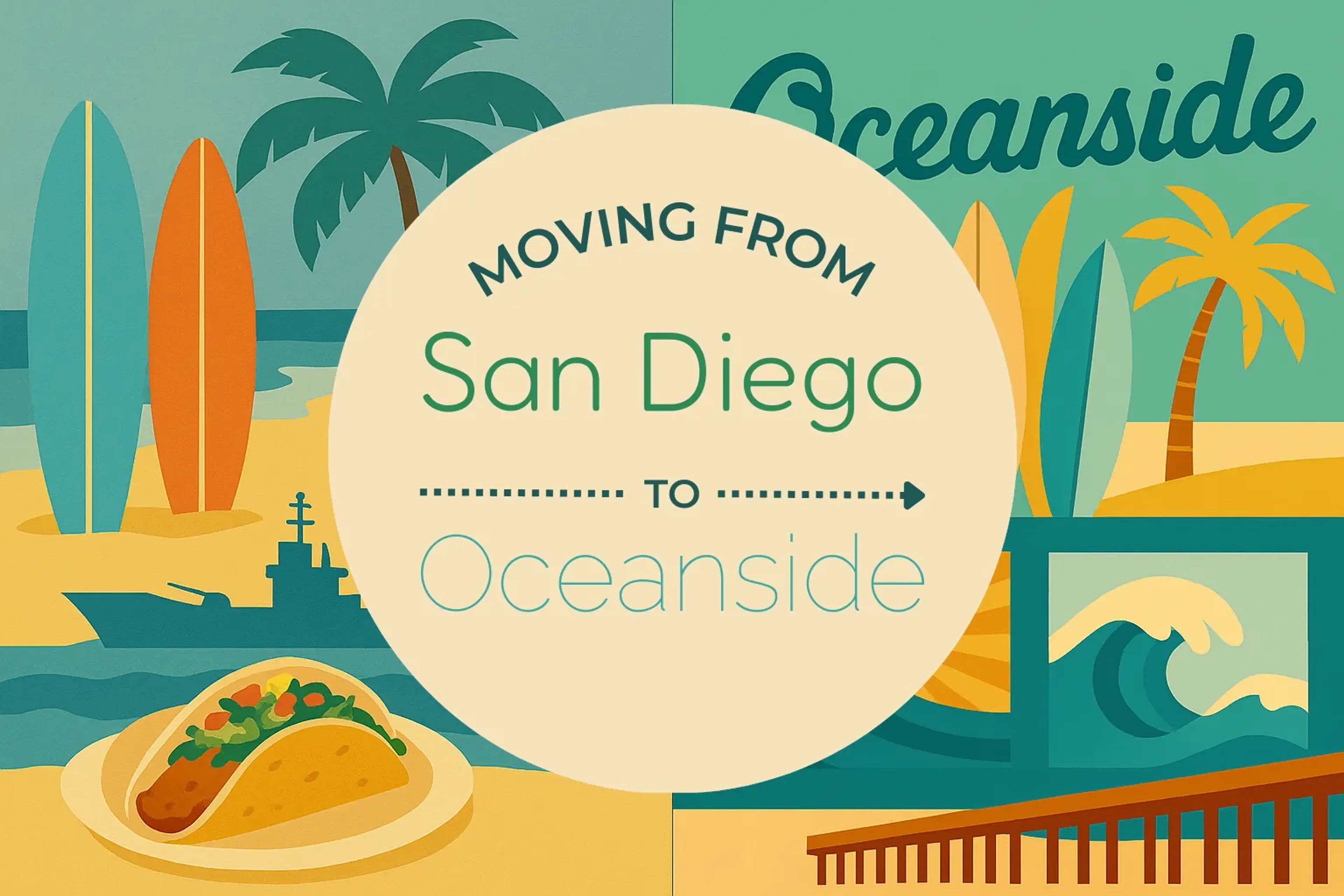 Side-by-side comparison of San Diego to Oceanside moving companies