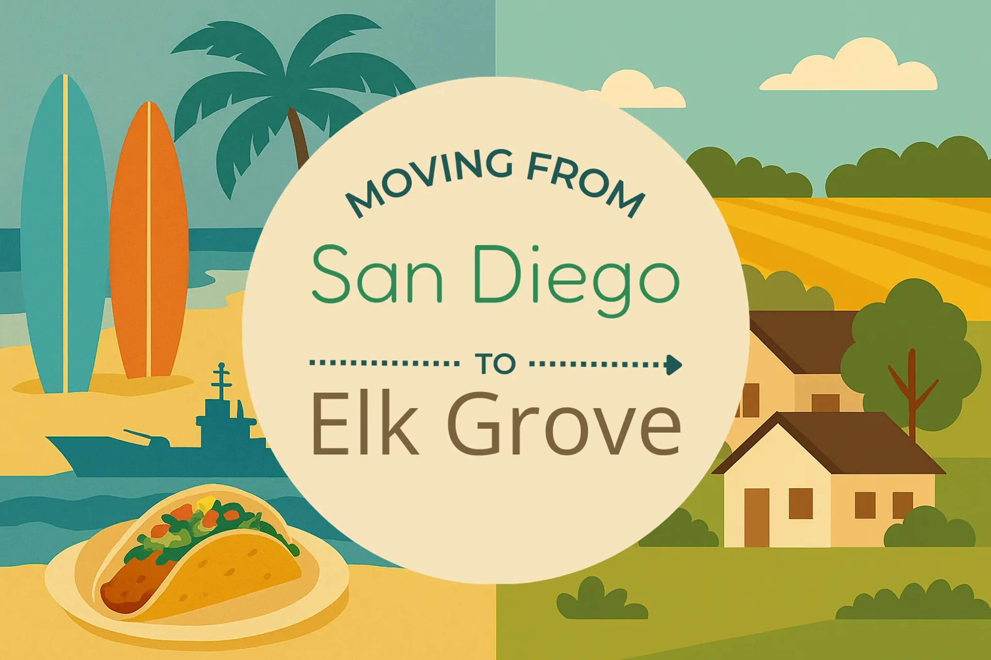 Side-by-side comparison of San Diego to Elk Grove moving companies