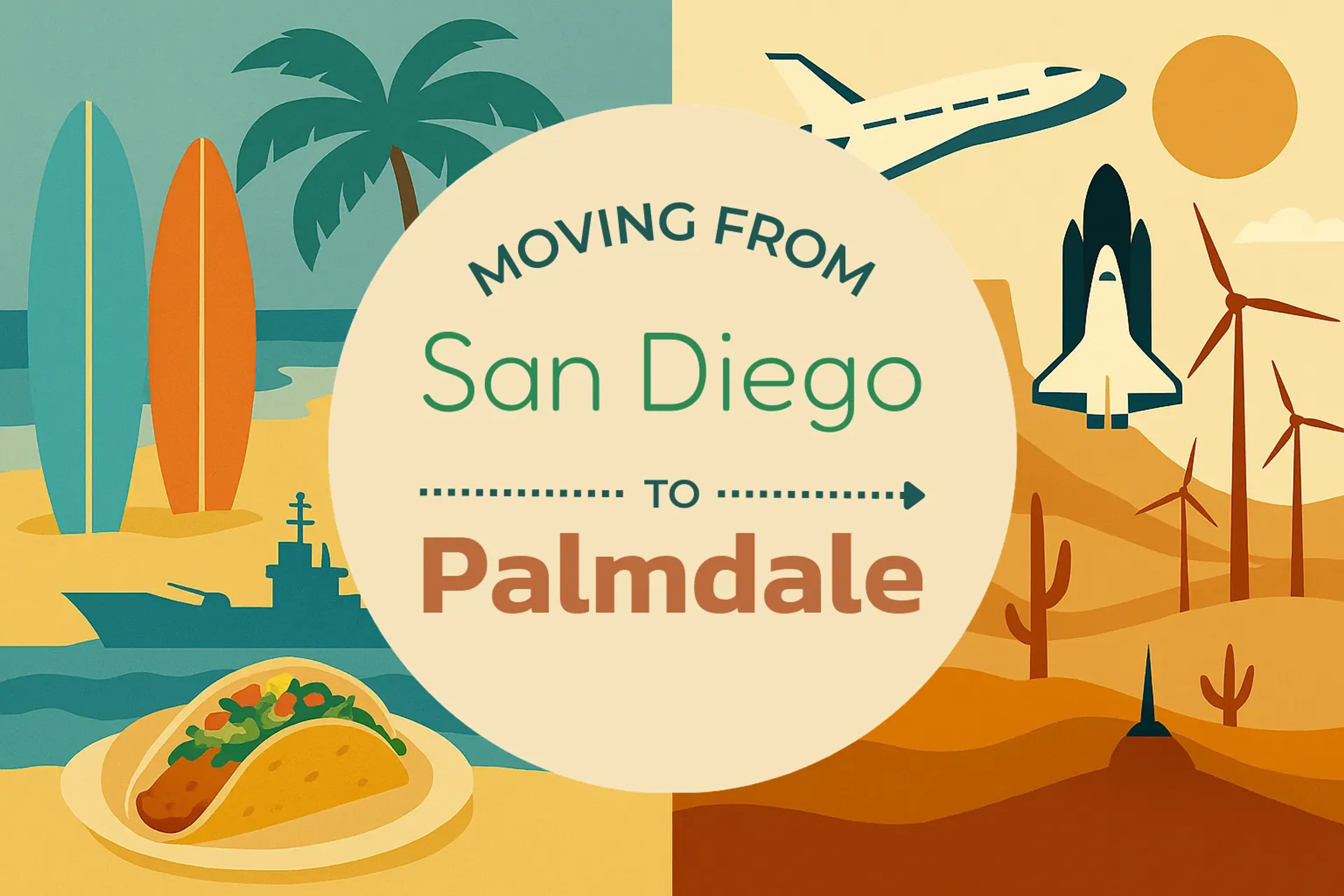 Side-by-side comparison of San Diego to Palmdale moving companies