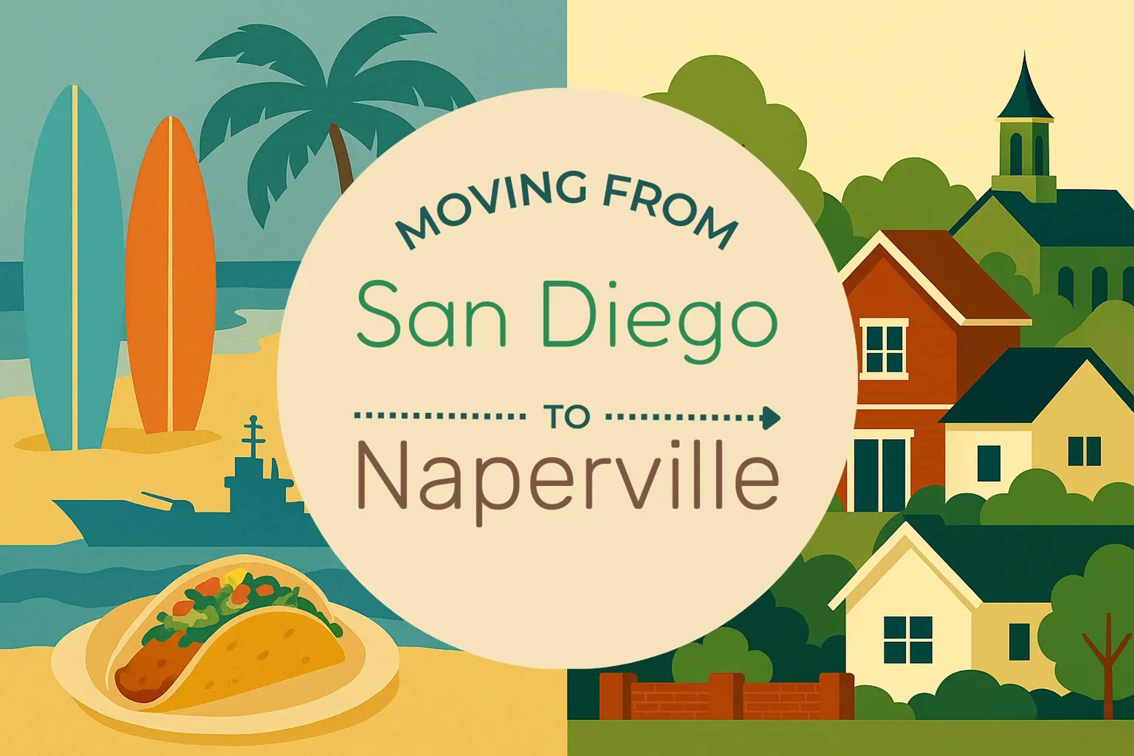 Side-by-side comparison of San Diego to Naperville moving companies