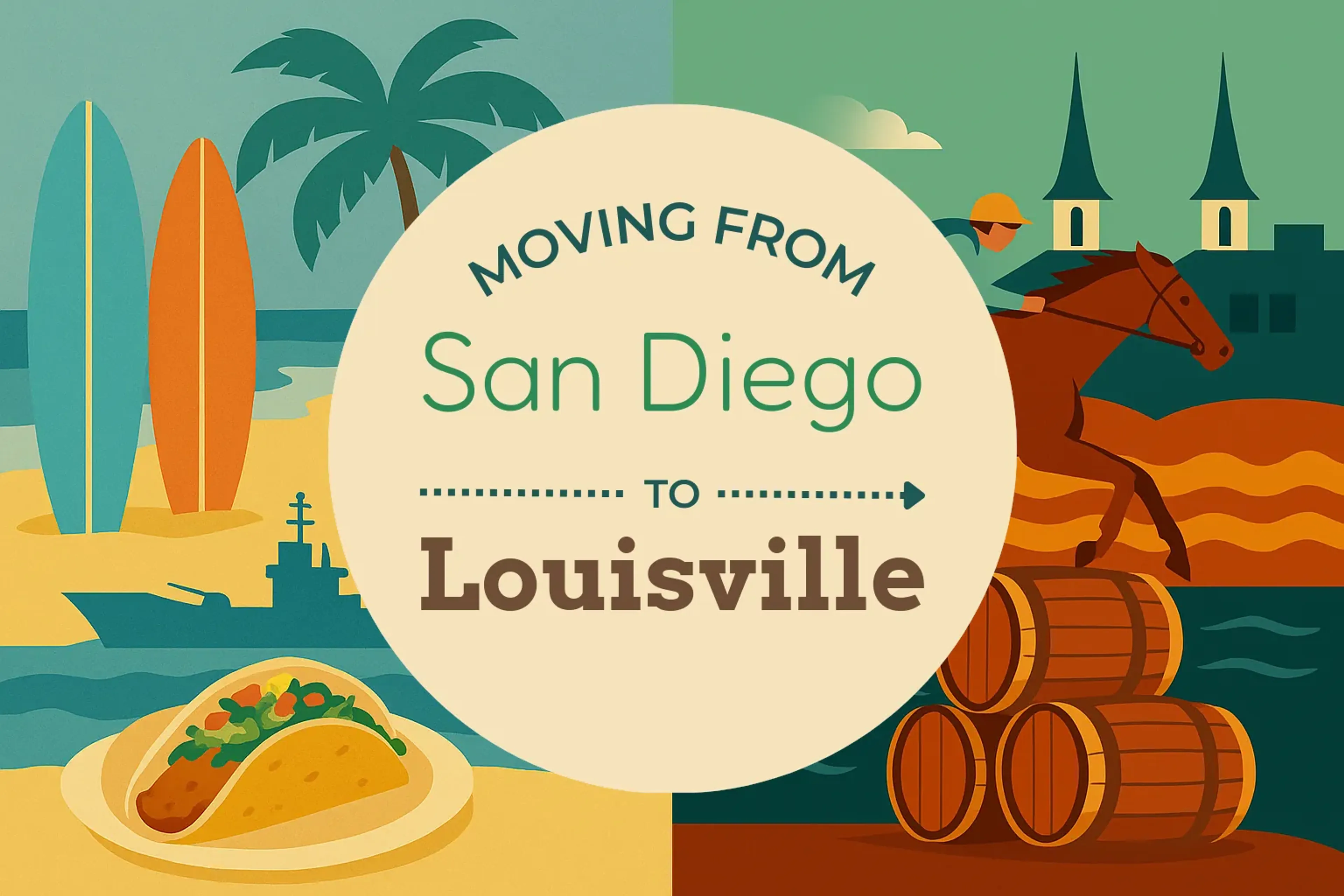 Side-by-side comparison of San Diego to Louisville moving companies