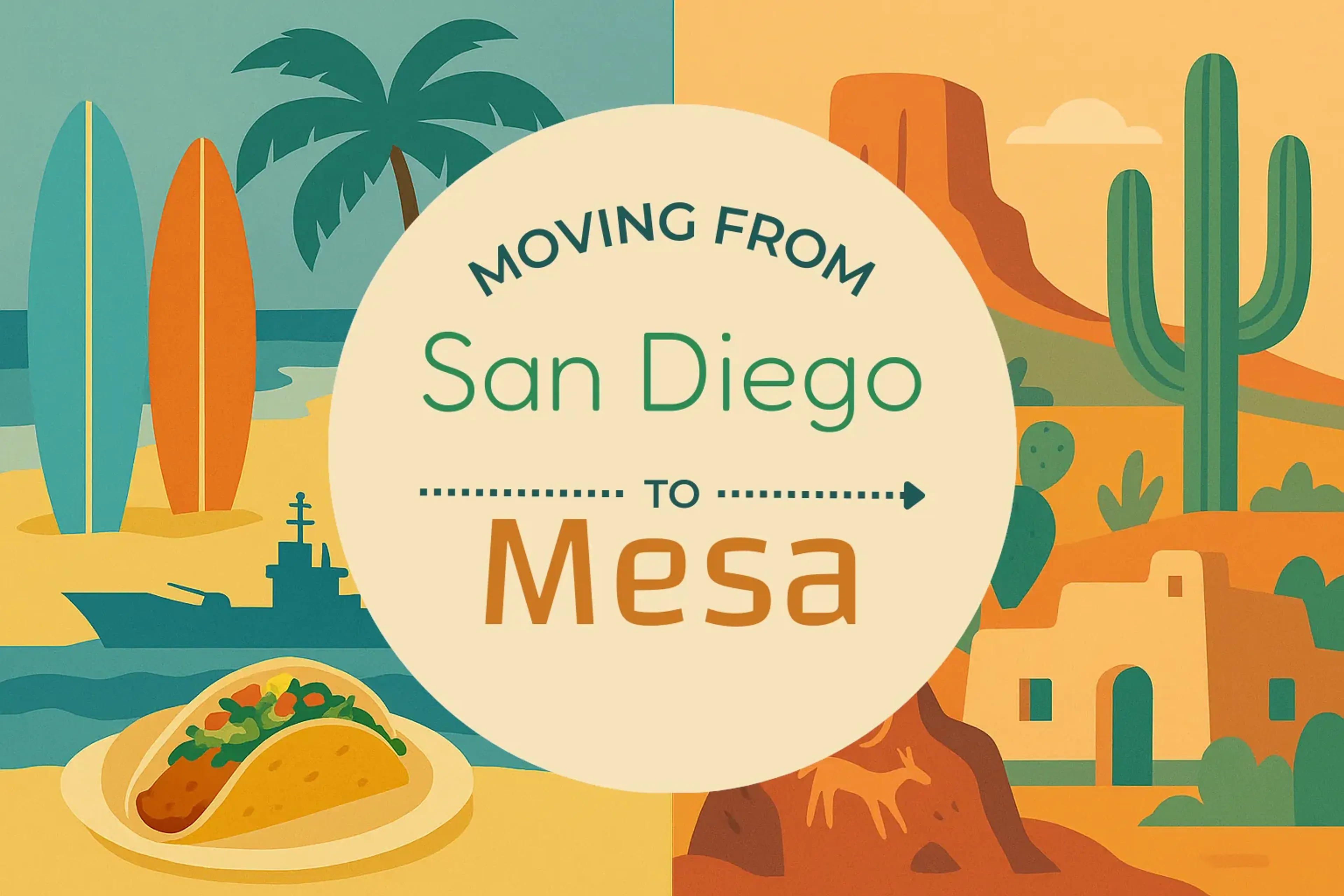 Side-by-side comparison of San Diego to Mesa moving companies