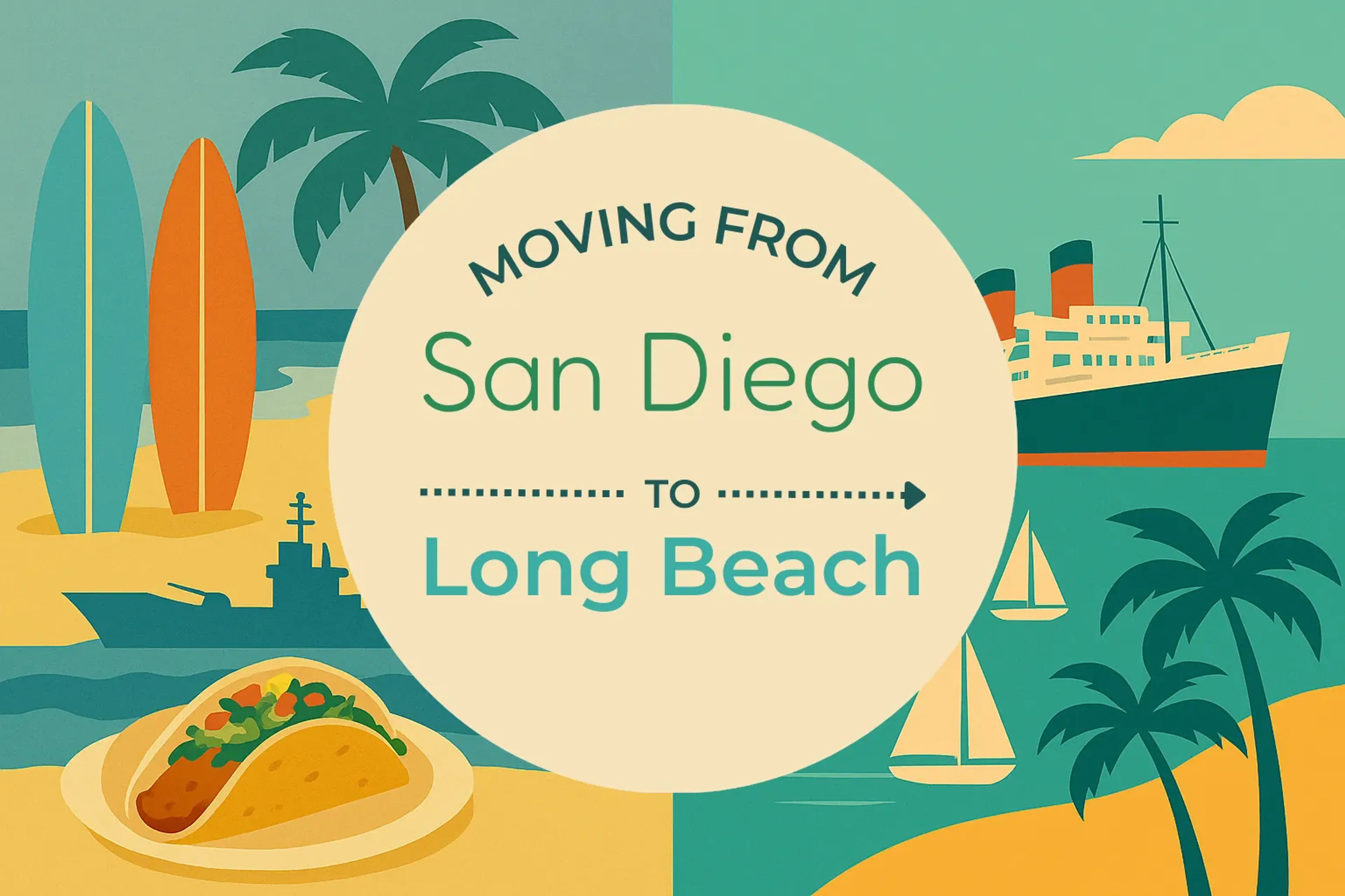 Side-by-side comparison of San Diego to Long Beach moving companies