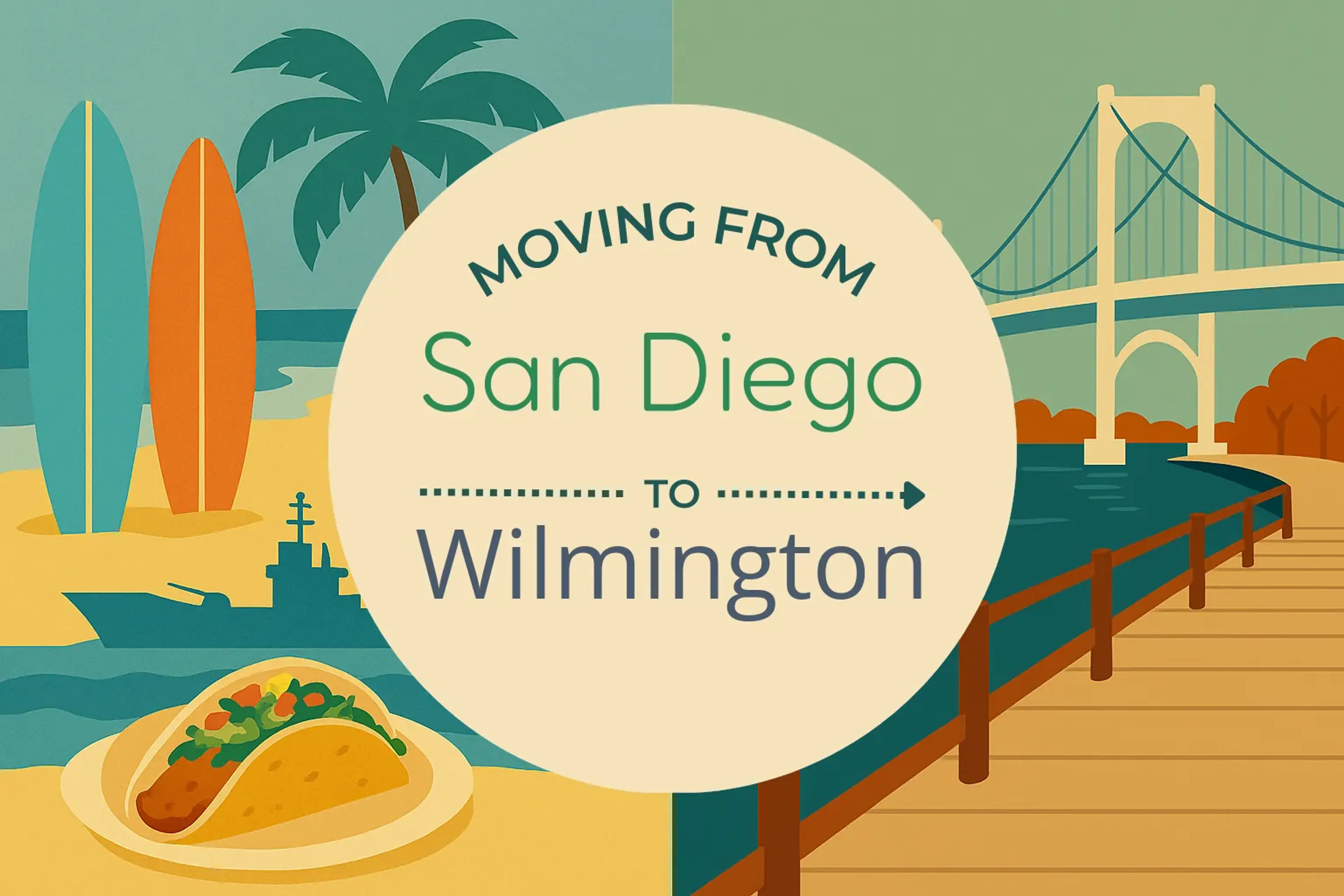 Side-by-side comparison of San Diego to Wilmington moving companies