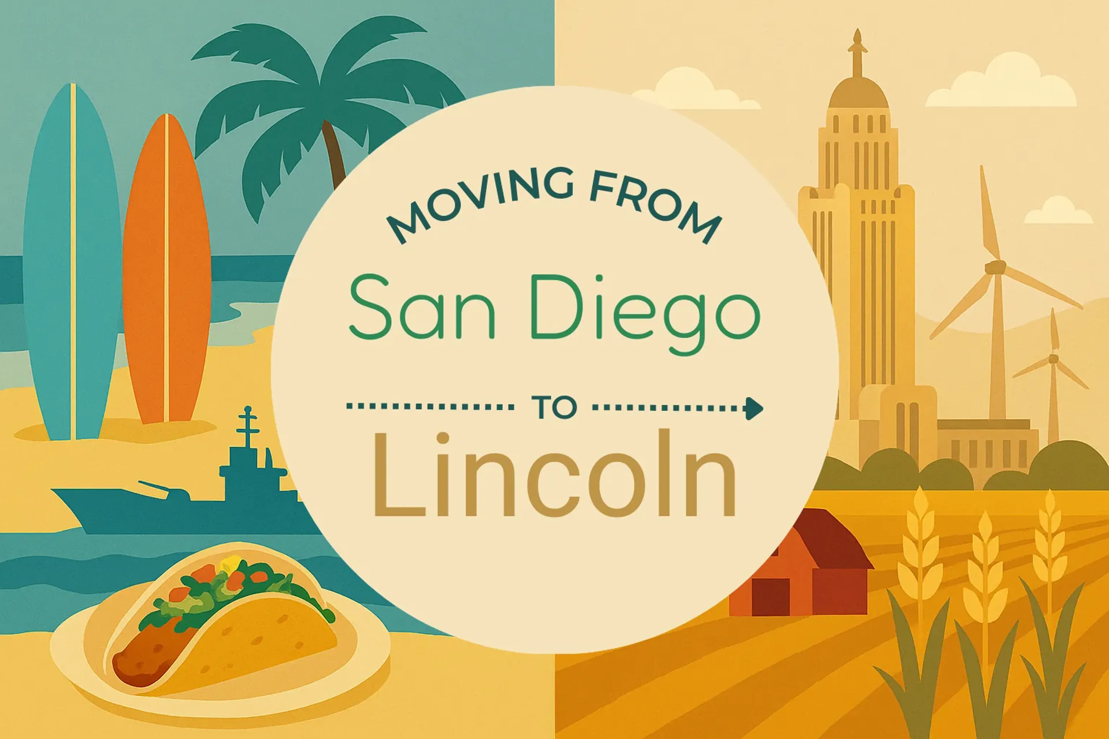 Side-by-side comparison of San Diego to Lincoln moving companies