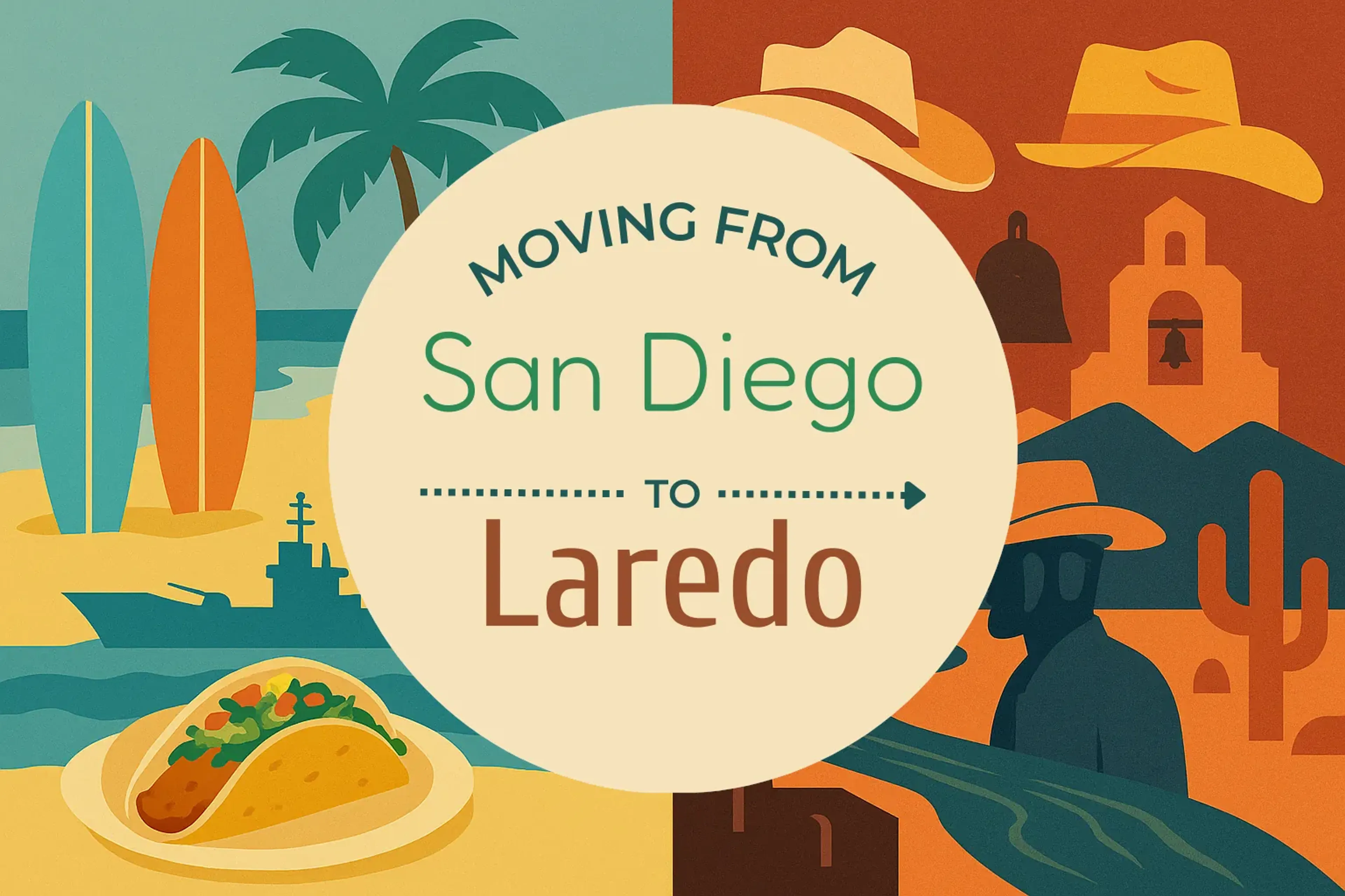 Side-by-side comparison of San Diego to Laredo moving companies