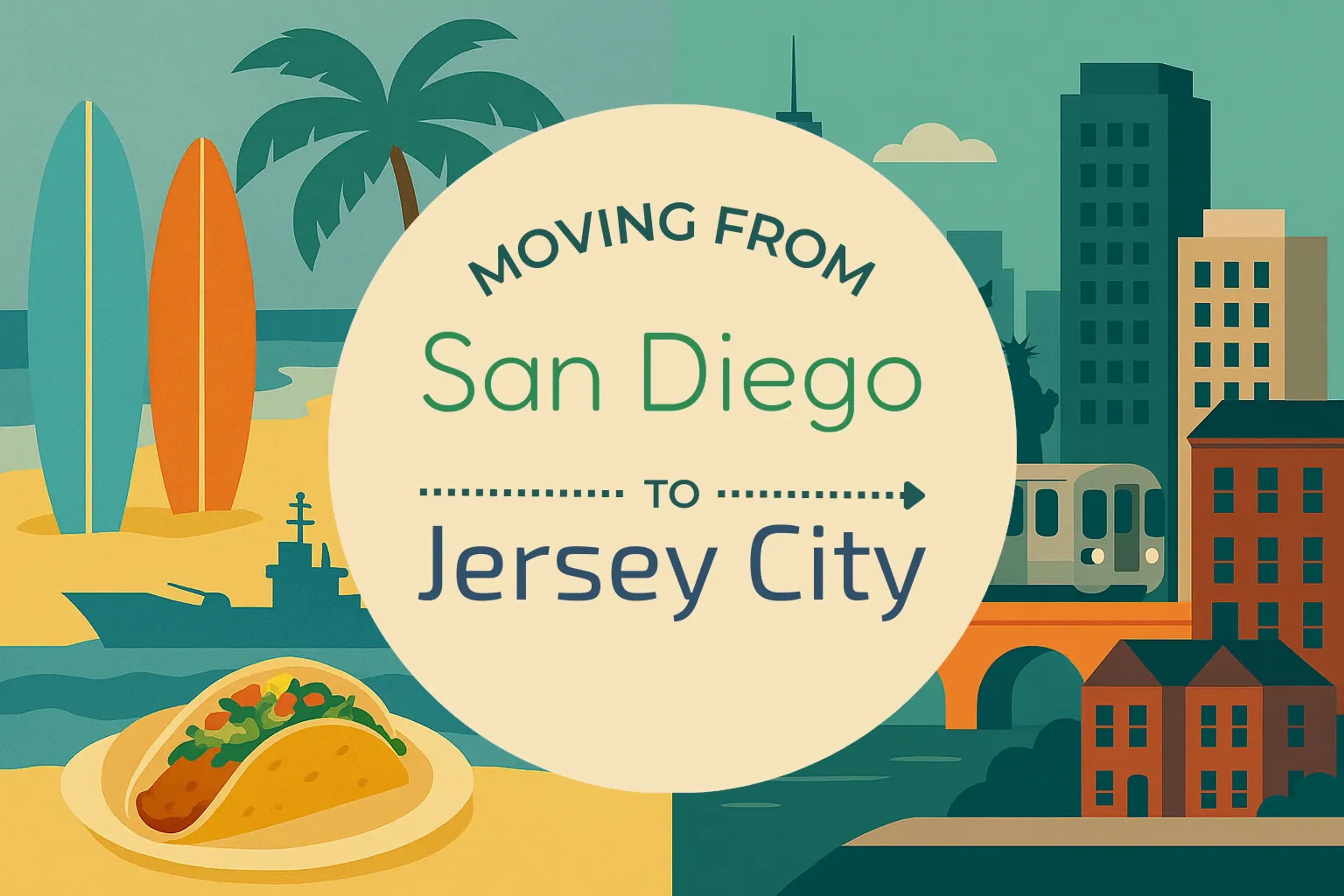 Side-by-side comparison of San Diego to Jersey City moving companies