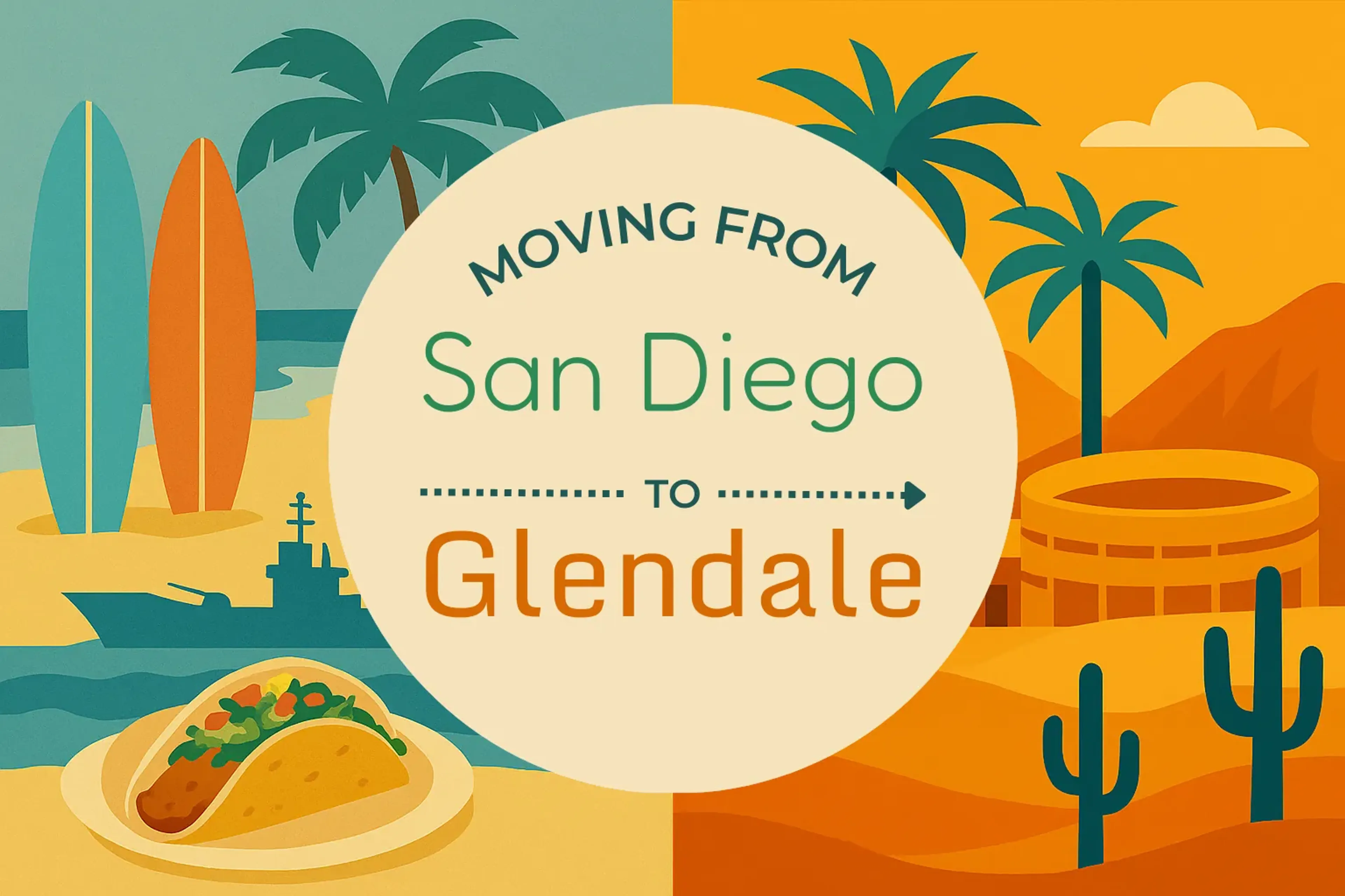 Side-by-side comparison of San Diego to Glendale moving companies